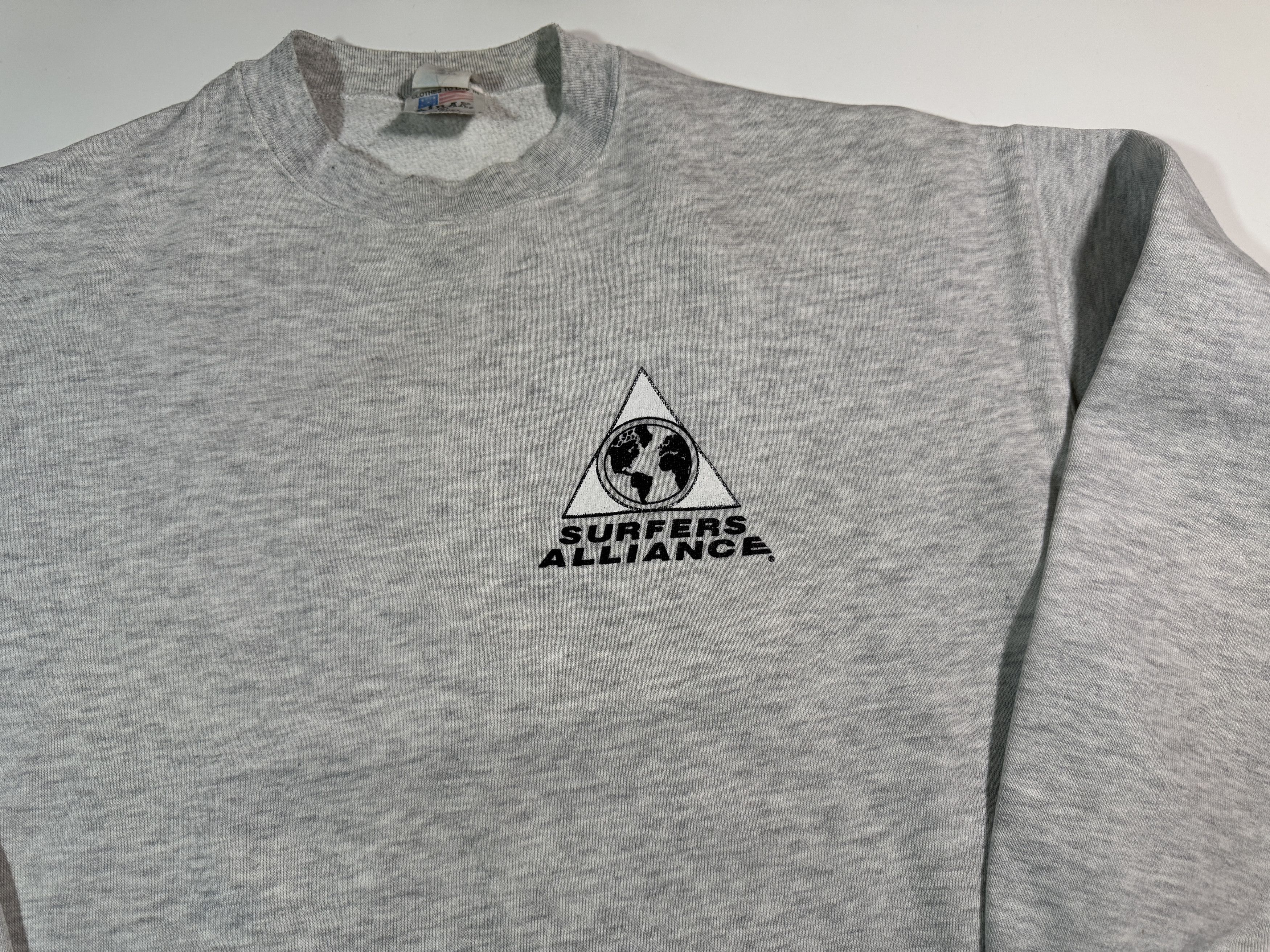 Vintage Vintage 90s Surfers Alliance Sweatshirt Size US XL / EU 56 / 4 - 4 Thumbnail