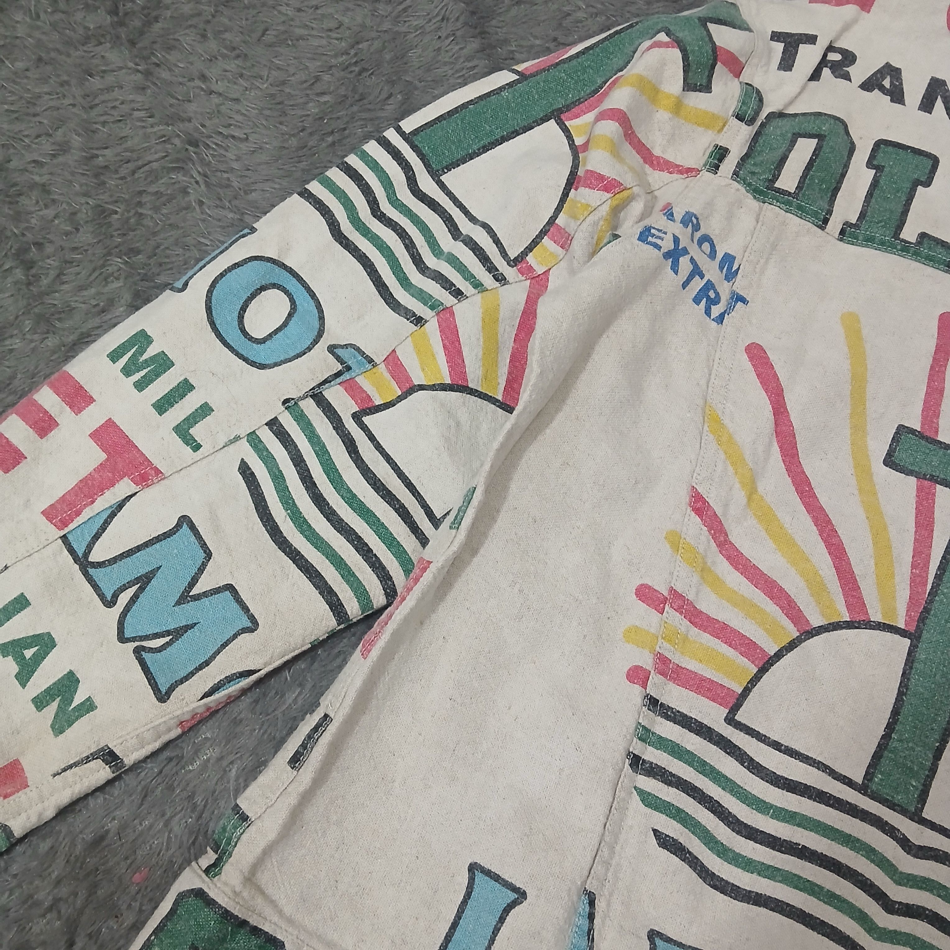 go slow caravan GO SLOW CARAVAN OVERPRINT ART JESUS DENIM JACKET Size M / US 6-8 / IT 42-44 - 4 Thumbnail