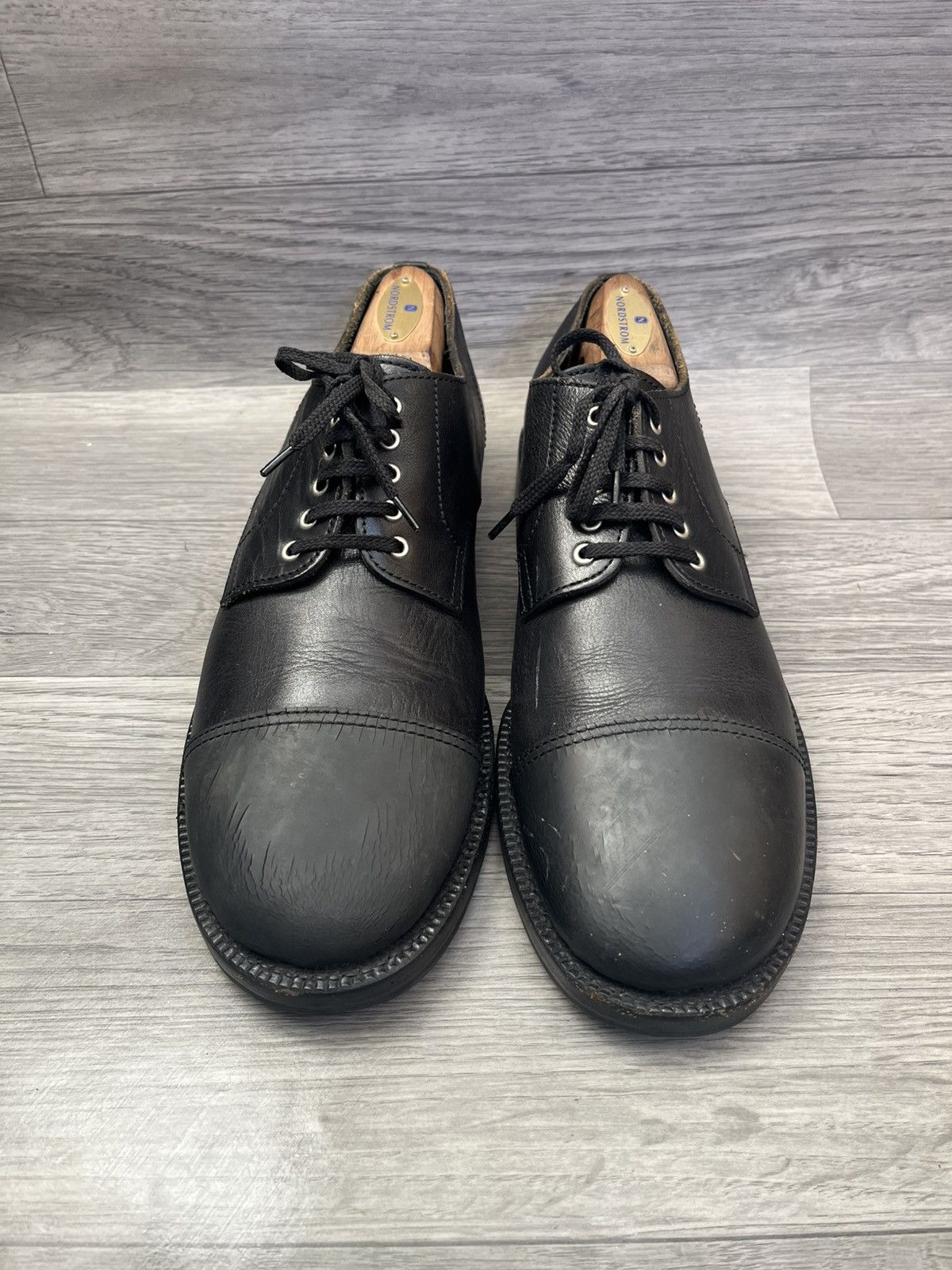 Comme des Garcons Commes des garcon rubber toe black leather derby shoes Size US 10 / EU 43 - 3 Thumbnail