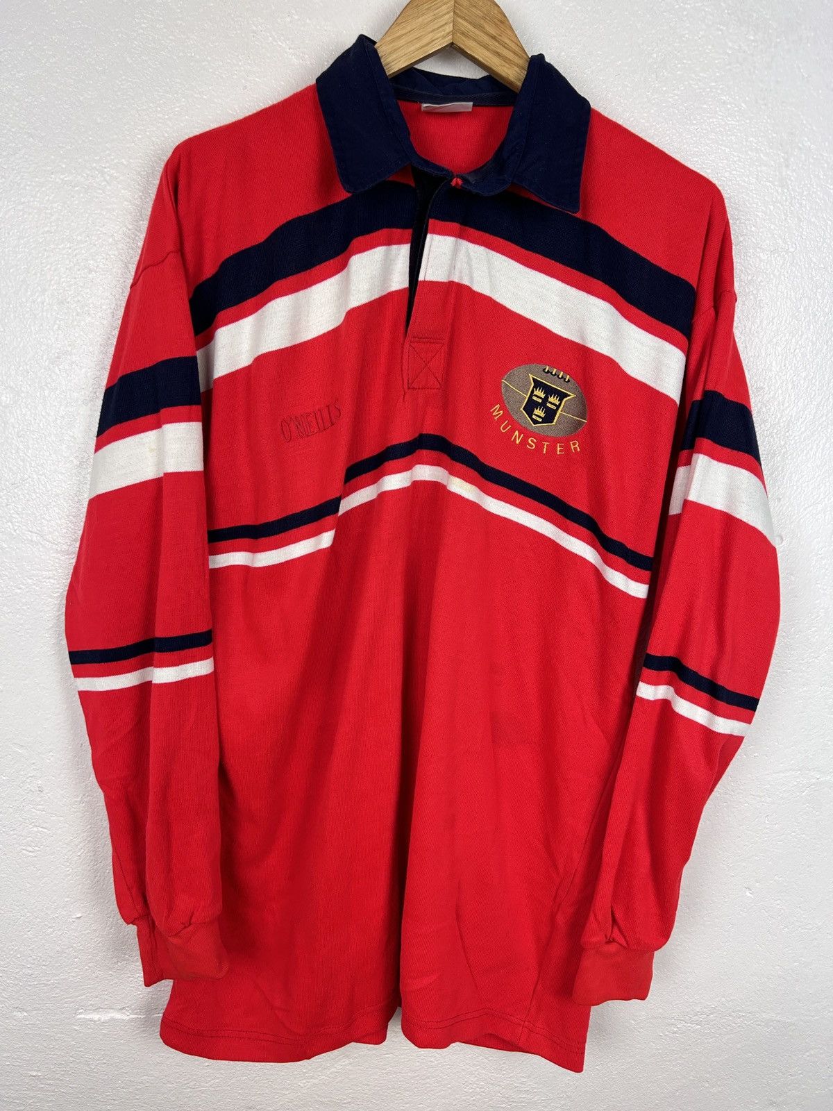 O'Neills 90s Vintage Oneills Munster Rugby Union Shirt Jersey Sweat Size US XL / EU 56 / 4 - 1 Thumbnail