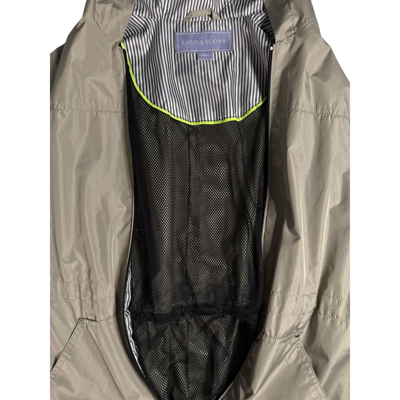 Other Laura Scott Women’s Hooded Windbreaker Zip Jacket – Beige Size S / US 4 / IT 40 - 10 Thumbnail