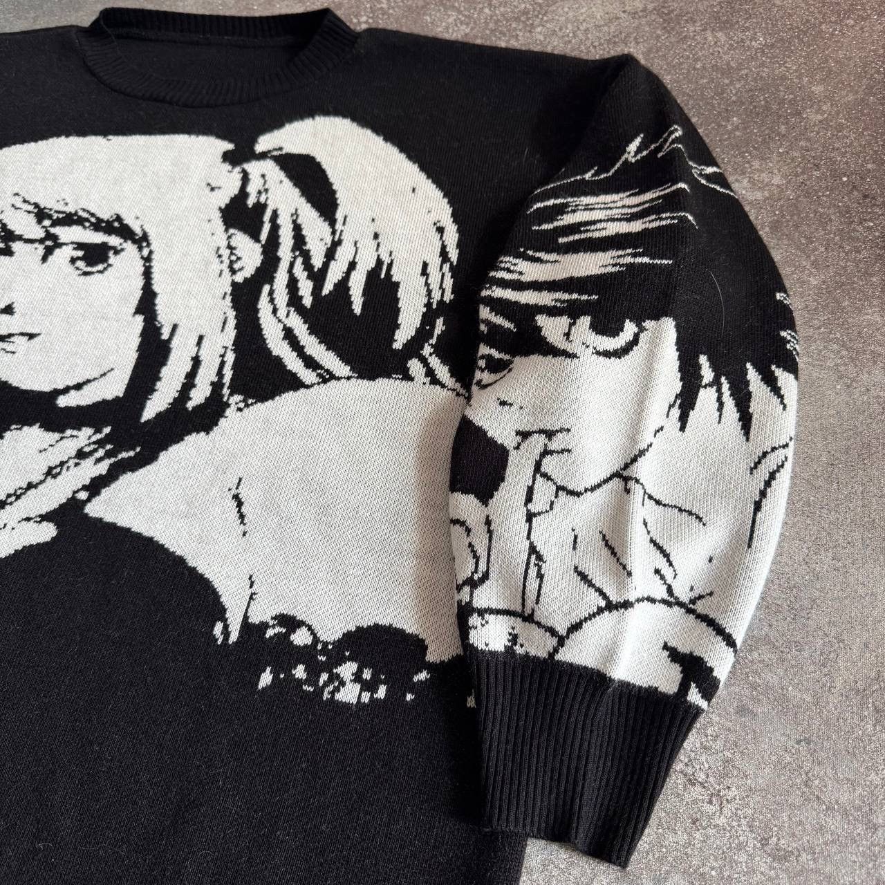 Other Anime Girl Gothic Y2K Knit Oversize Sweater Size S / US 4 / IT 40 - 7 Thumbnail
