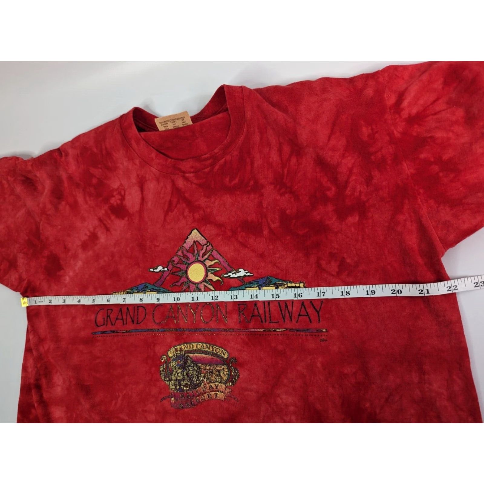 The Mountain VINTAGE The Mountain Grand Canyon Railway & Resort Arizona USA Red Tie-Dye Shirt Men's L Size US L / EU 52-54 / 3 - 5 Thumbnail