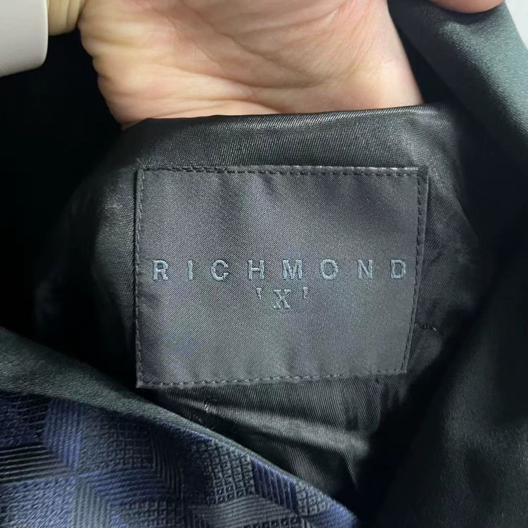 Emporio Armani richmond deep blue diamond patterned blazer jacket Size US M / EU 48-50 / 2 - 3 Thumbnail