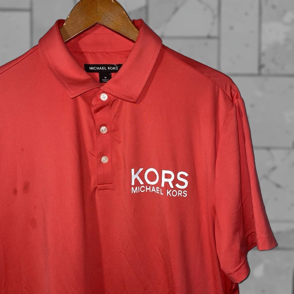 Michael Kors Michael Kors Polo Shirt Mens Athletic Stretchy Size M Pink Red Polo Shirt Mens Athletic Size US M / EU 48-50 / 2 - 1 Thumbnail