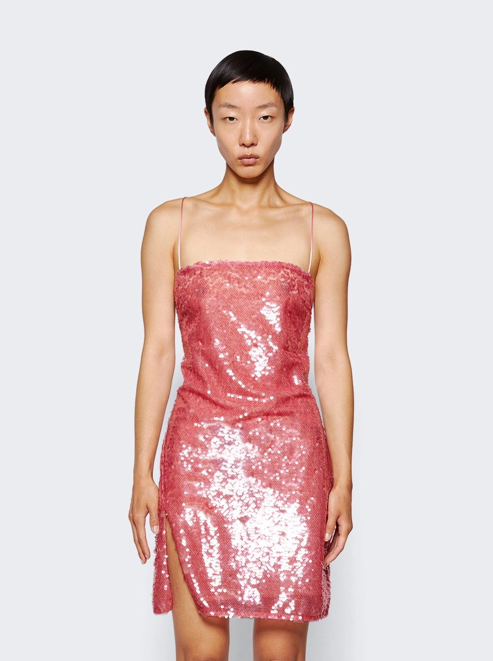 The Attico o1mle0526 Fujiko Mini Dress in Pink Size S / US 4 / IT 40 - 3 Thumbnail
