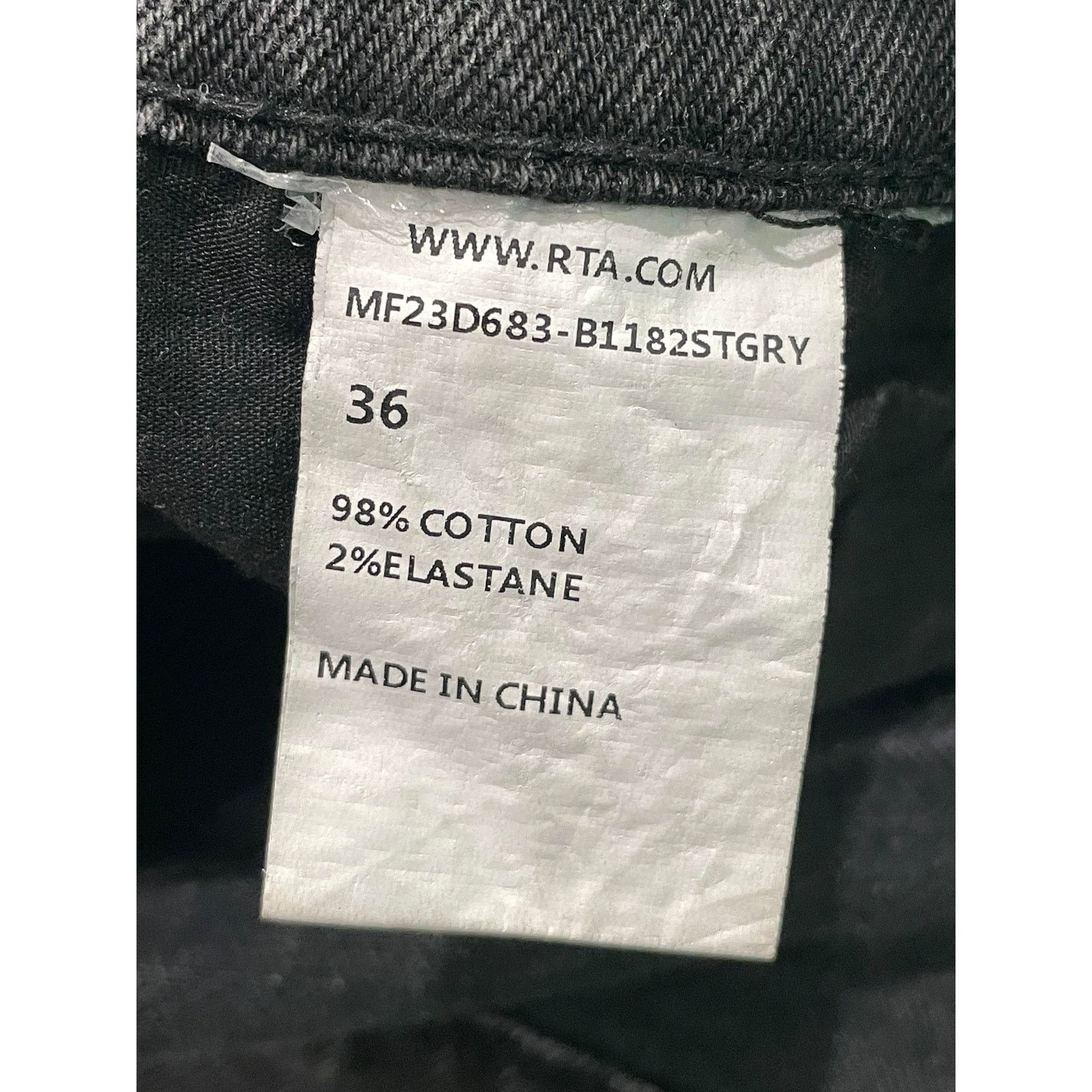 Rta RTA "Stone Grey" Light Wash Jeans Size US 36 / EU 52 - 9 Thumbnail
