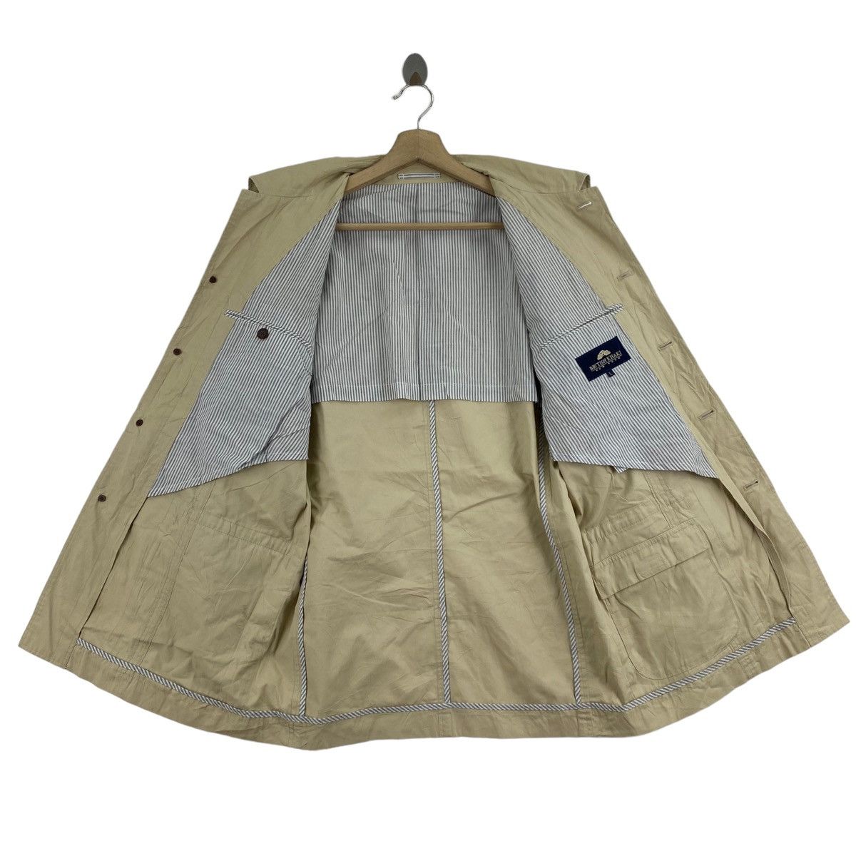 Vintage Vintage BRITISH KHAKI New York Button Up Cream Coat Size US L / EU 52-54 / 3 - 3 Thumbnail