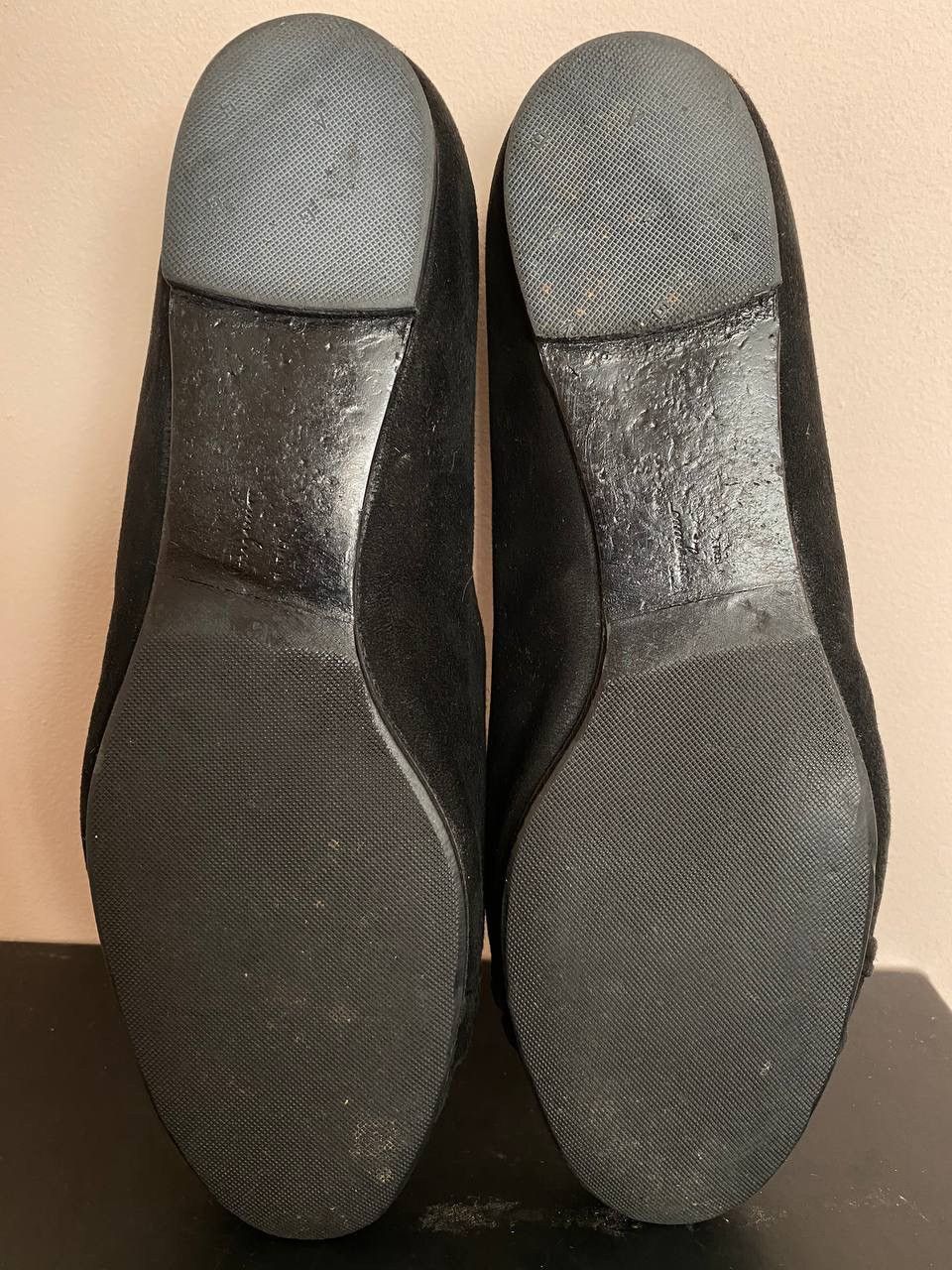 Salvatore Ferragamo VTG Salvatore Ferragamo Black Leather Round Toe Ballet Flats Size US 9.5 / IT 39.5 - 7 Thumbnail