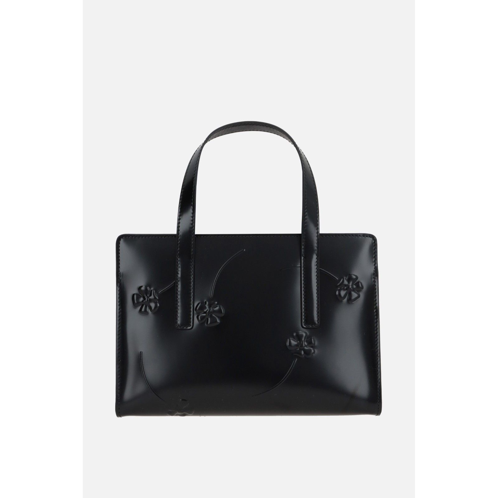 Prada PRADA Re-Edition 1955 Black Smooth Leather Top Handle Bag Ne Size ONE SIZE - 3 Thumbnail