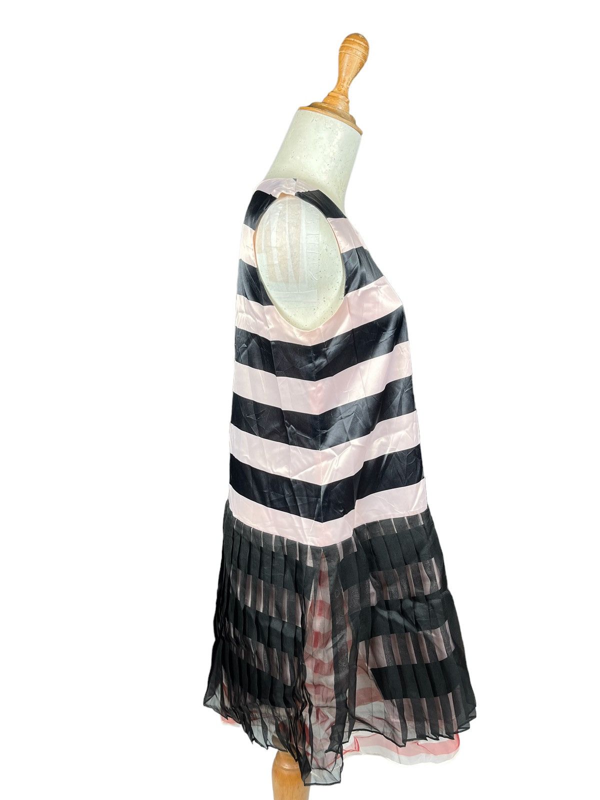 Dior Christian Dior Silk Pleated Pink Stripes Dress Size M / US 6-8 / IT 42-44 - 5 Thumbnail