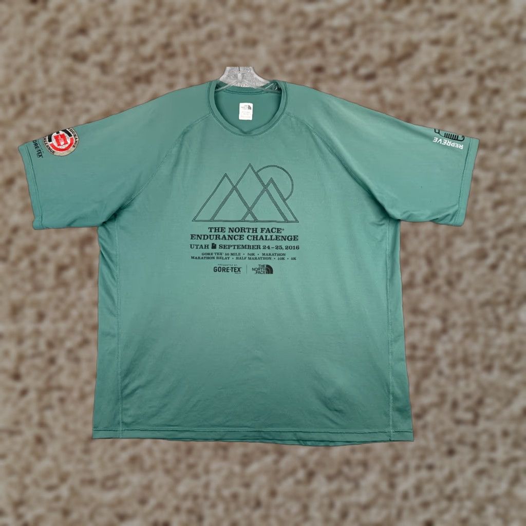 The North Face The North Face Shirt Men 2XL Green Short Sleeve Crew Neck Polyester Read Size US XXL / EU 58 / 5 - 1 Thumbnail