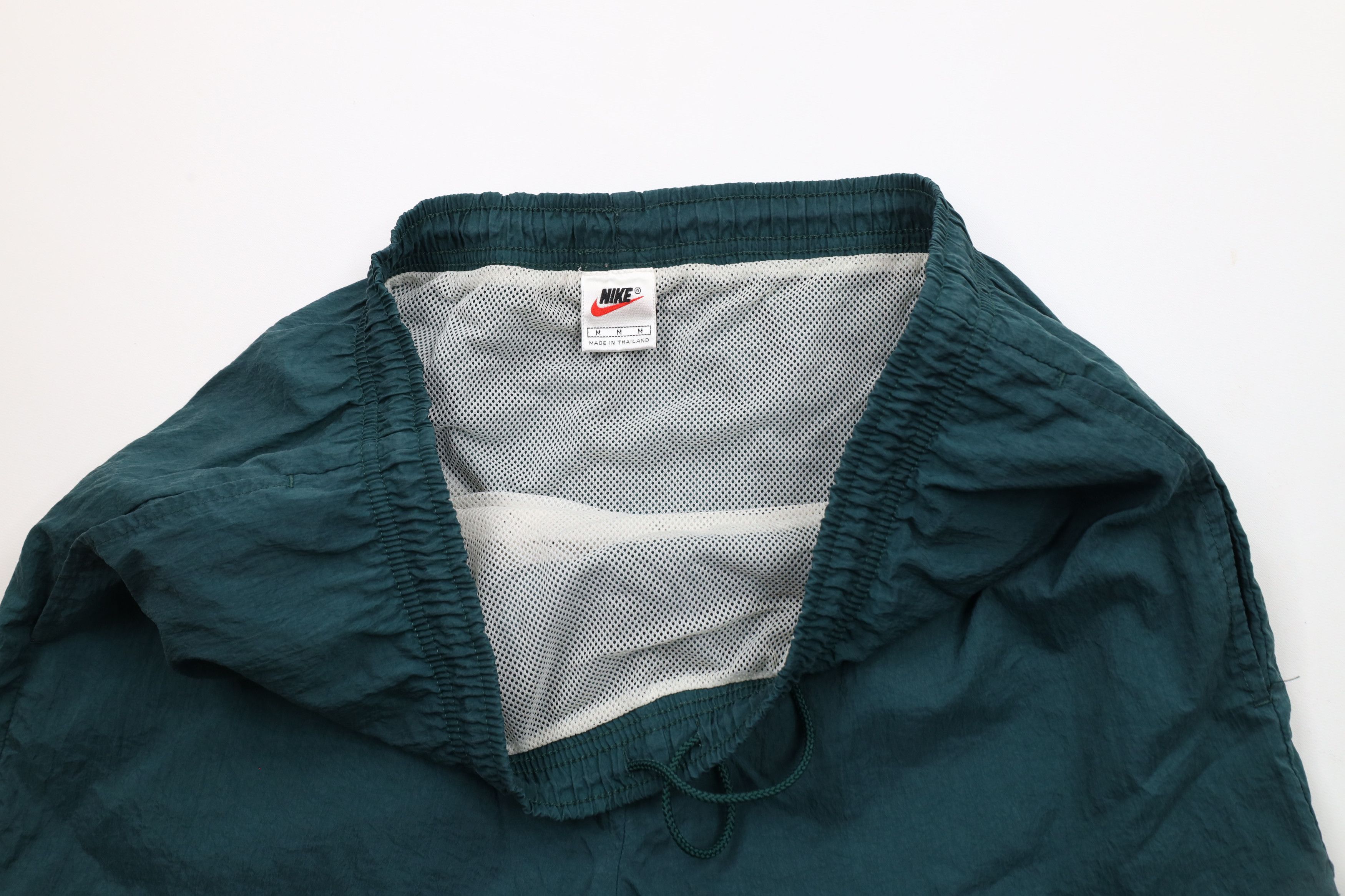 Nike × Vintage Vintage 90s Nike Scott Big Swoosh Logo Lined Shorts Green Size US 32 / EU 48 - 7 Thumbnail