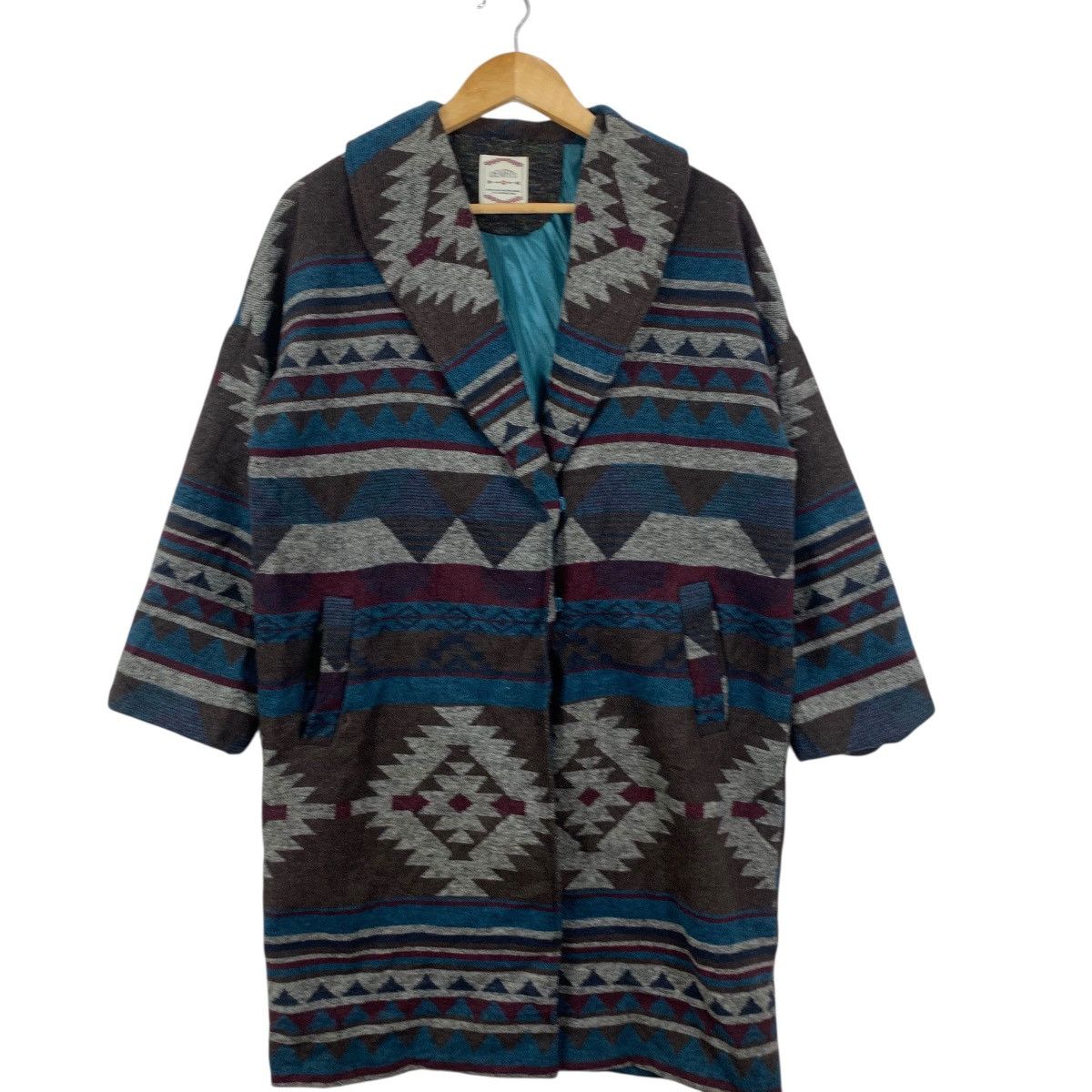 Other DENIFITS AZTEC NAVAJO Aboriginal Robe Coat Onsen Yukata Size L / US 10 / IT 46 - 4 Thumbnail