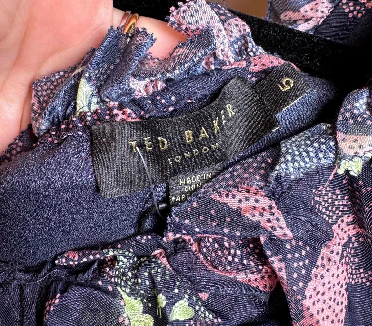 Ted Baker Ted Baker London Floral Ruffle Dress SIZE 5 Size M / US 6-8 / IT 42-44 - 4 Thumbnail