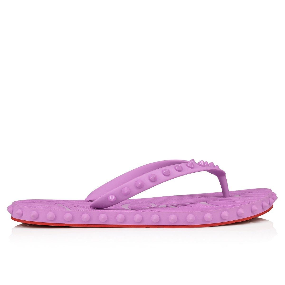 Christian Louboutin oc11z0125 Super Loubi Flip Sandals in Pink Size US 11 / IT 41 - 2 Thumbnail