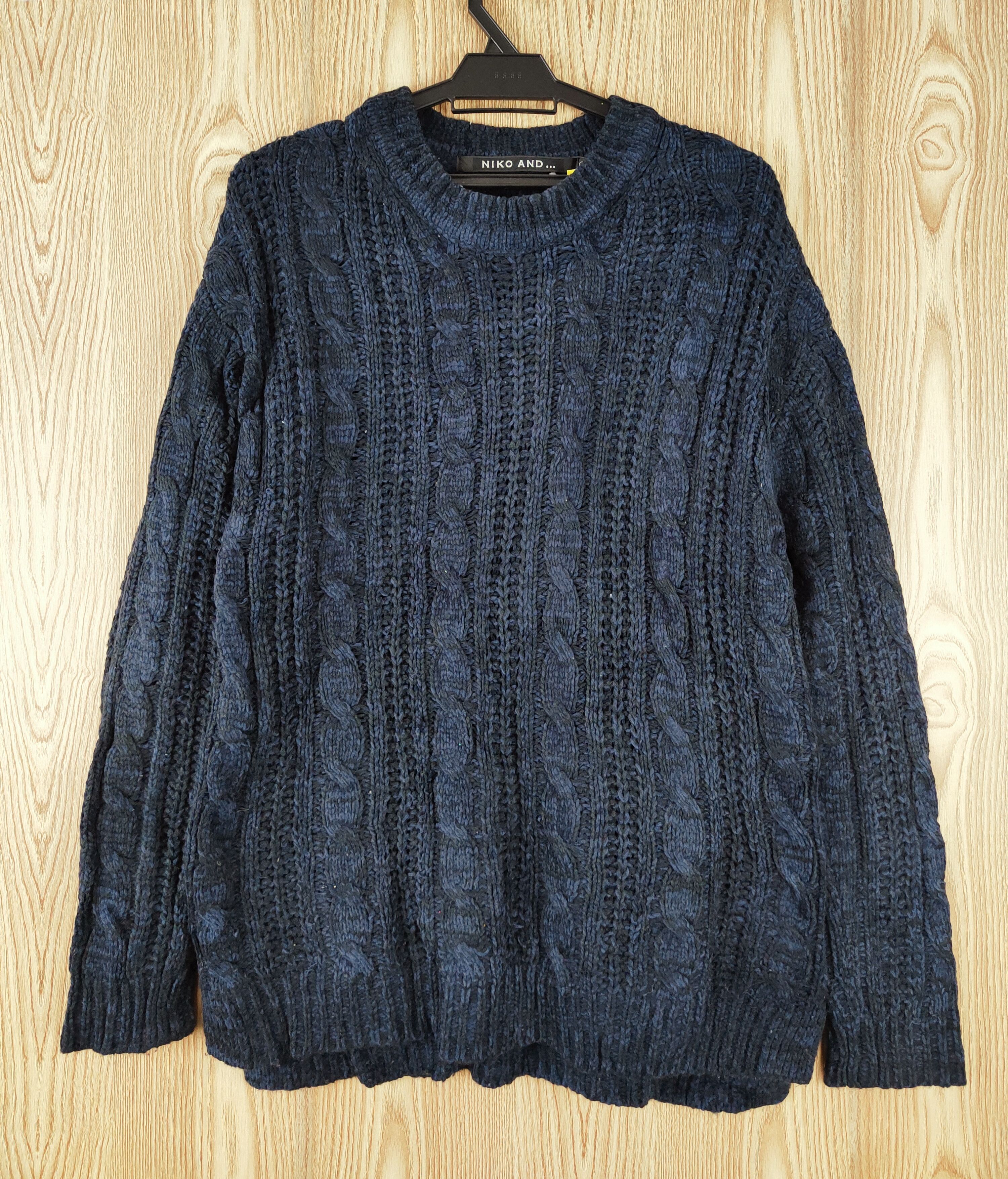 Japanese Brand Niko and... Dark Blue Knitwear Sweatshirts #W044 Size US M / EU 48-50 / 2 - 1 Thumbnail