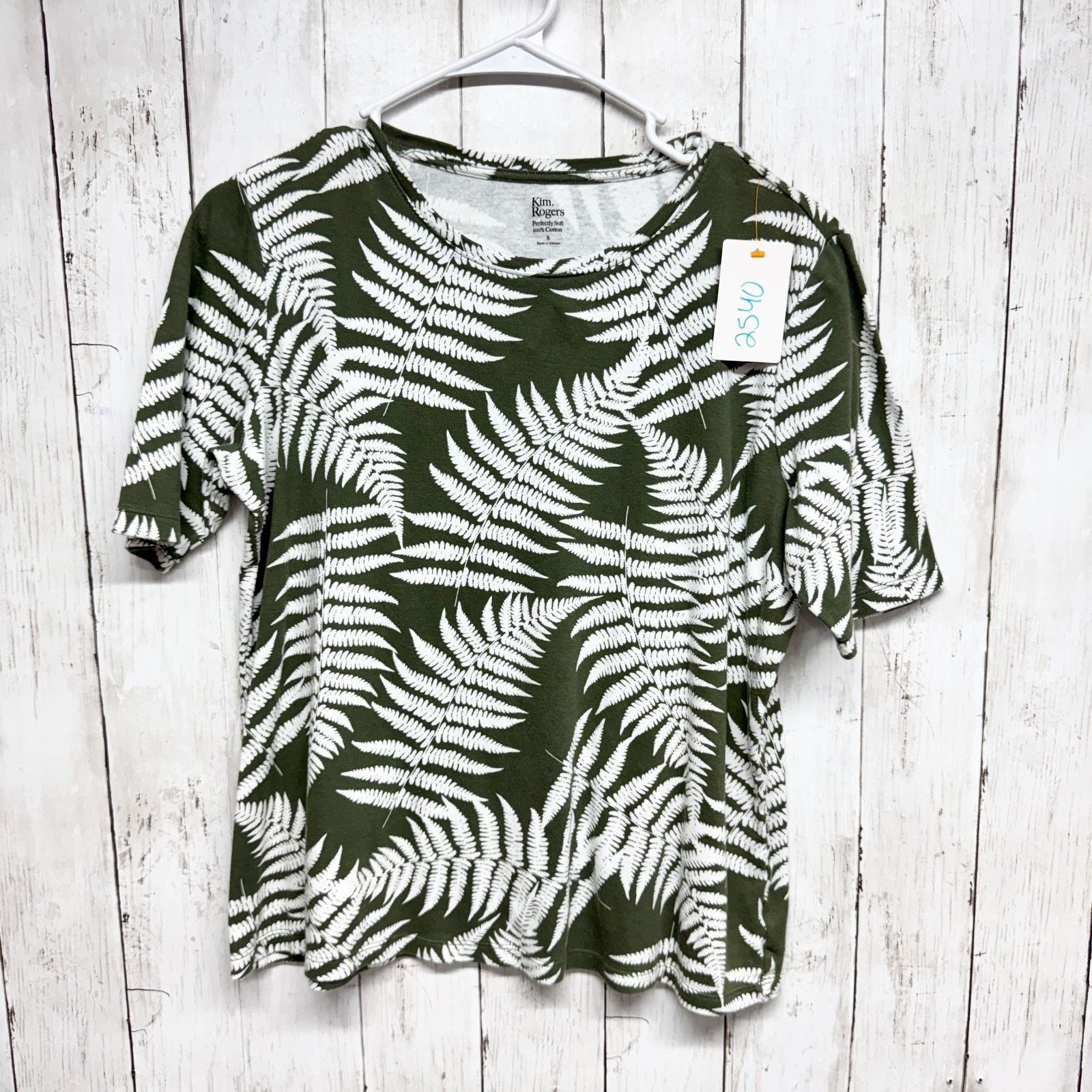 Other Kim Rogers Blouse Sz Small Round Neck Short Sleeve Tee Shirt Size S / US 4 / IT 40 - 1 Thumbnail