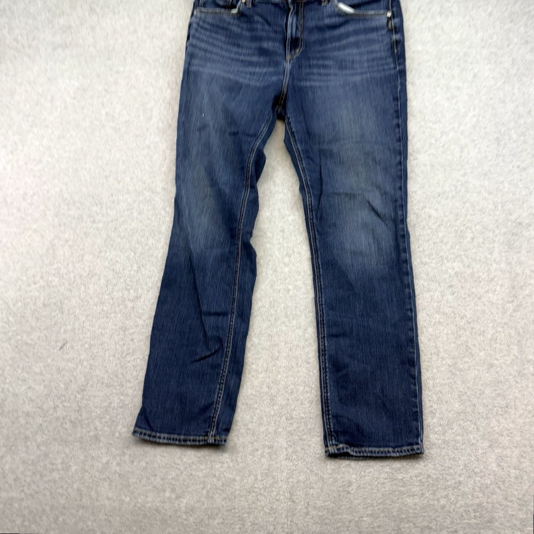 Denime Avery Silver Jeans Slim Boot Mens Denim Jeans 34x31 Dark Wash Cotton Pant Regular Size 34 Inseam 31 5-Pocket Denim Size US 34 / EU 50 - 4 Thumbnail