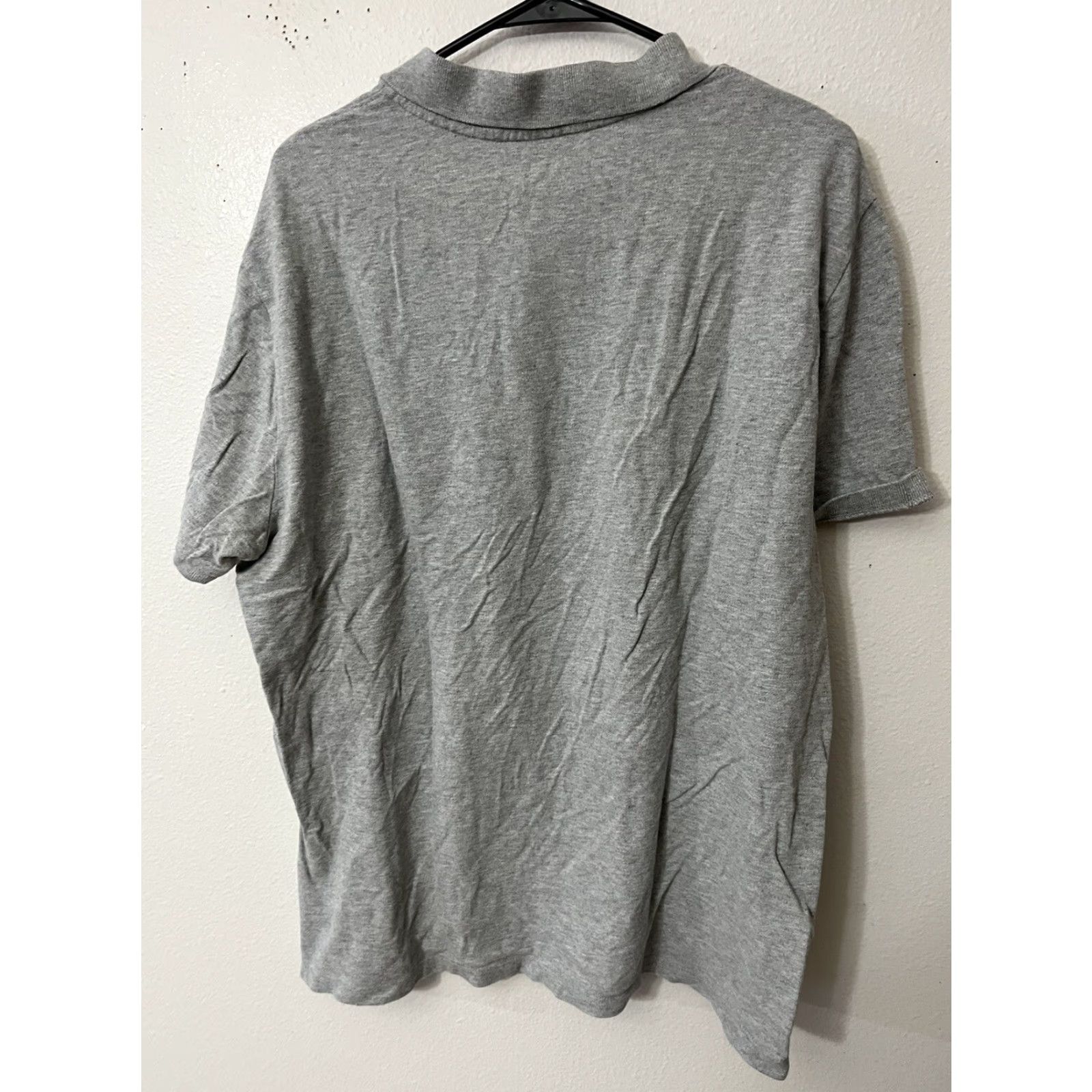 Gap VINTAGE Gap Polo Shirt Men XL Gray Solid Knit Short Sleeve Collared Casual Pullover Cotton Shirt Size US XL / EU 56 / 4 - 2 Thumbnail