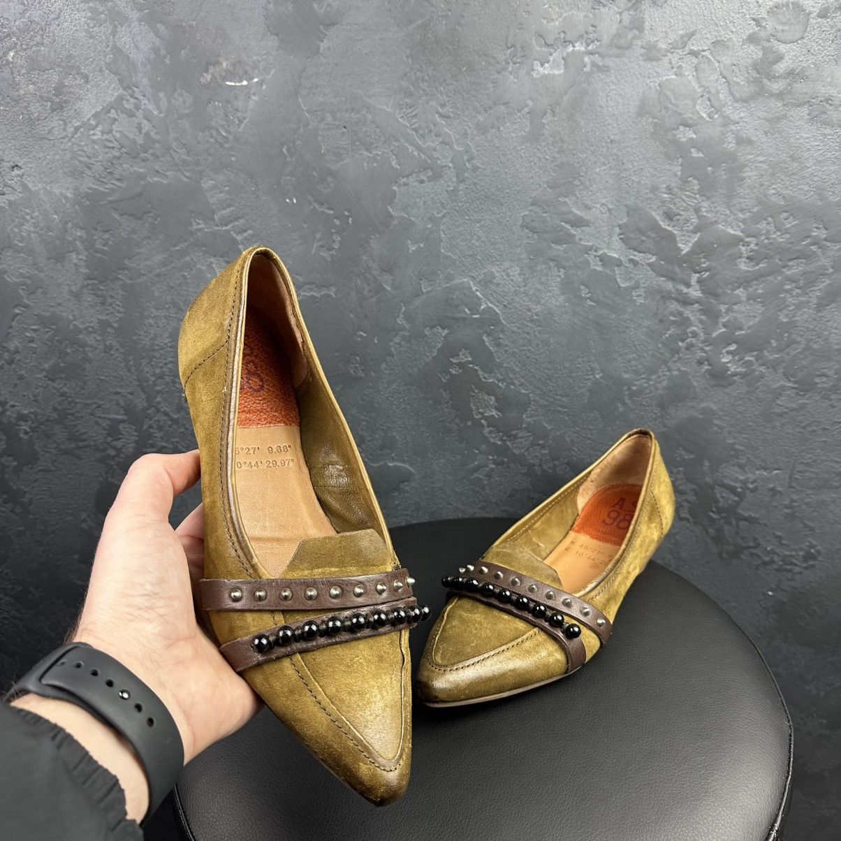 A.S.98 AS 98 Airstep Ballet Flats Shoes Avant-GardeMade In Italy Size US 8 / IT 38 - 1 Thumbnail
