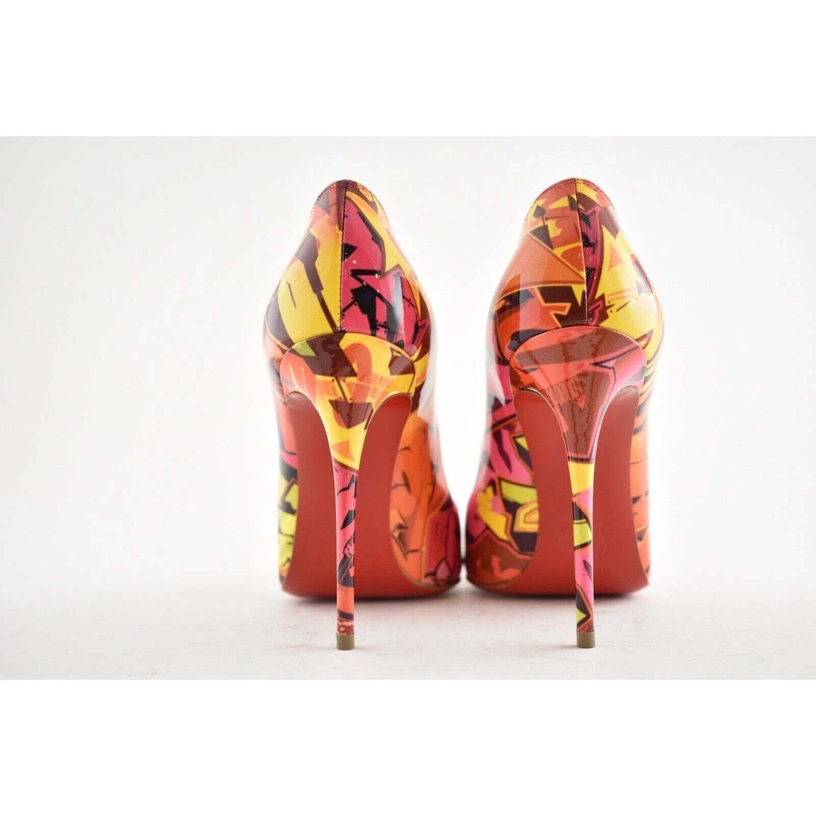 Christian Louboutin Christian Louboutin Pigalle Follies 100 Metrograf Orange Size US 5.5 / IT 35.5 - 10 Thumbnail