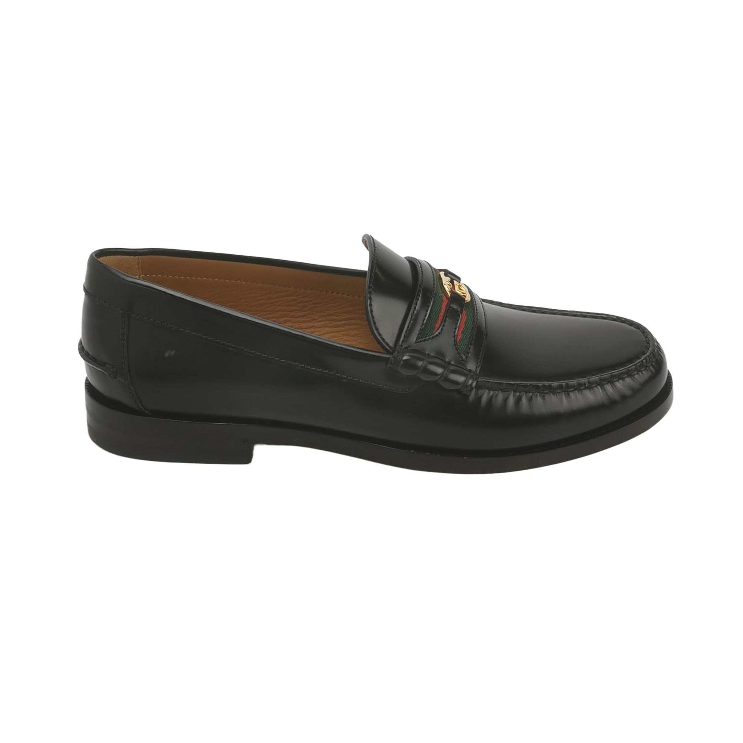 Gucci Gucci Web Stripe Interlocking G Loafers 42 Size US 9 / EU 42 - 1 Thumbnail
