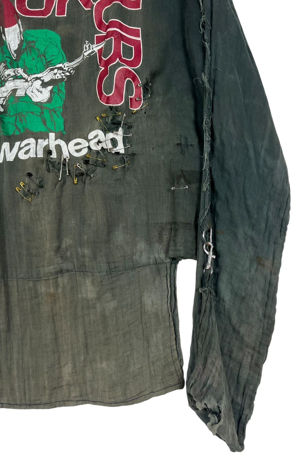 Seditionaries × Vintage Vintage Distressed UK Subs Warhead Punk Muslin Shirt Size US M / EU 48-50 / 2 - 8 Thumbnail