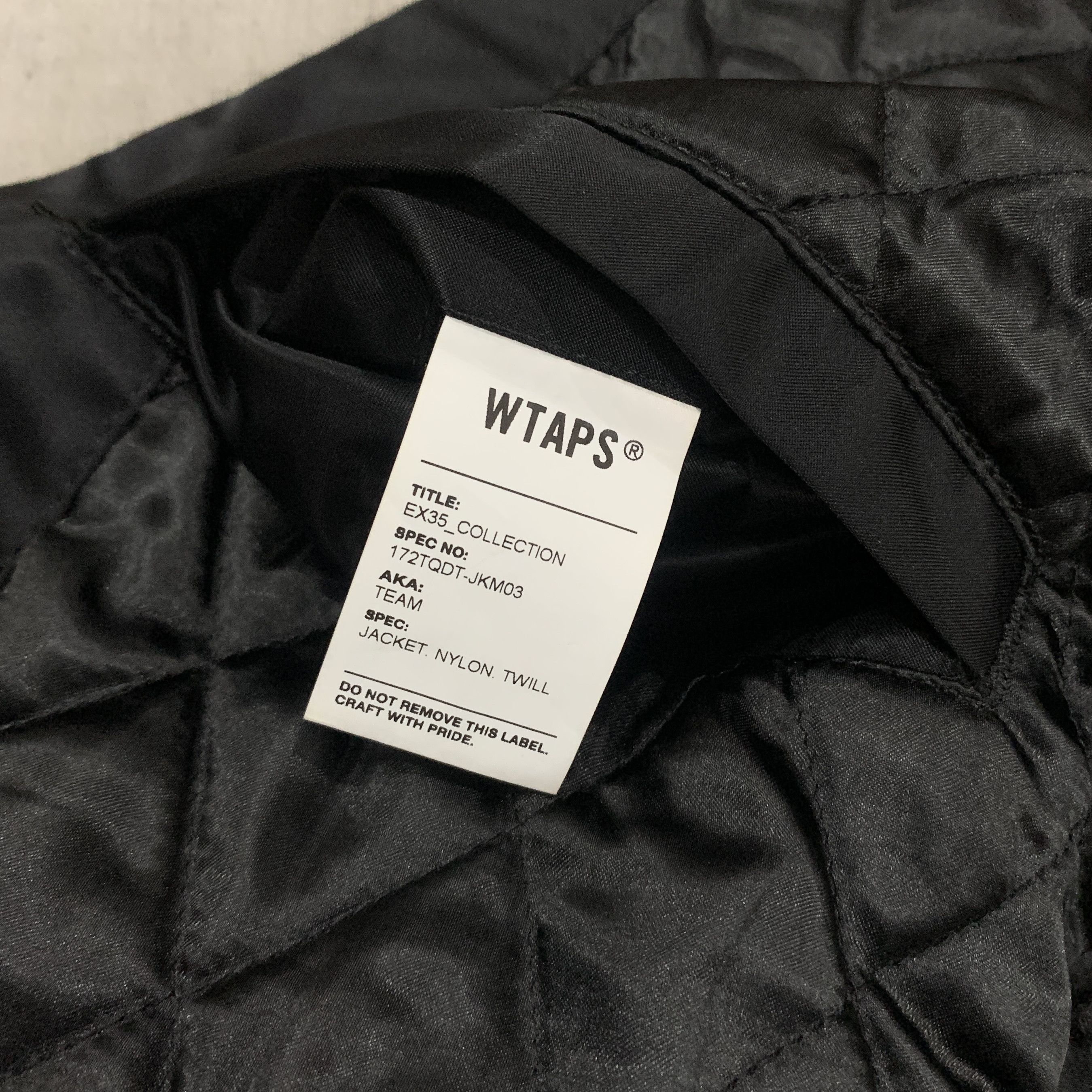 Wtaps Wtaps Team Jacket Nylon Twill 2017 Size US L / EU 52-54 / 3 - 7 Thumbnail