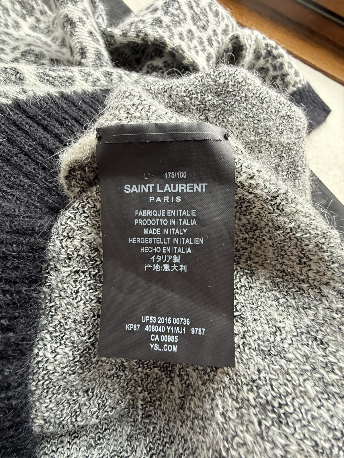 Saint Laurent Paris SS16 Saint Laurent leopard sweater Hedi Slimane grail L Size US L / EU 52-54 / 3 - 17 Thumbnail