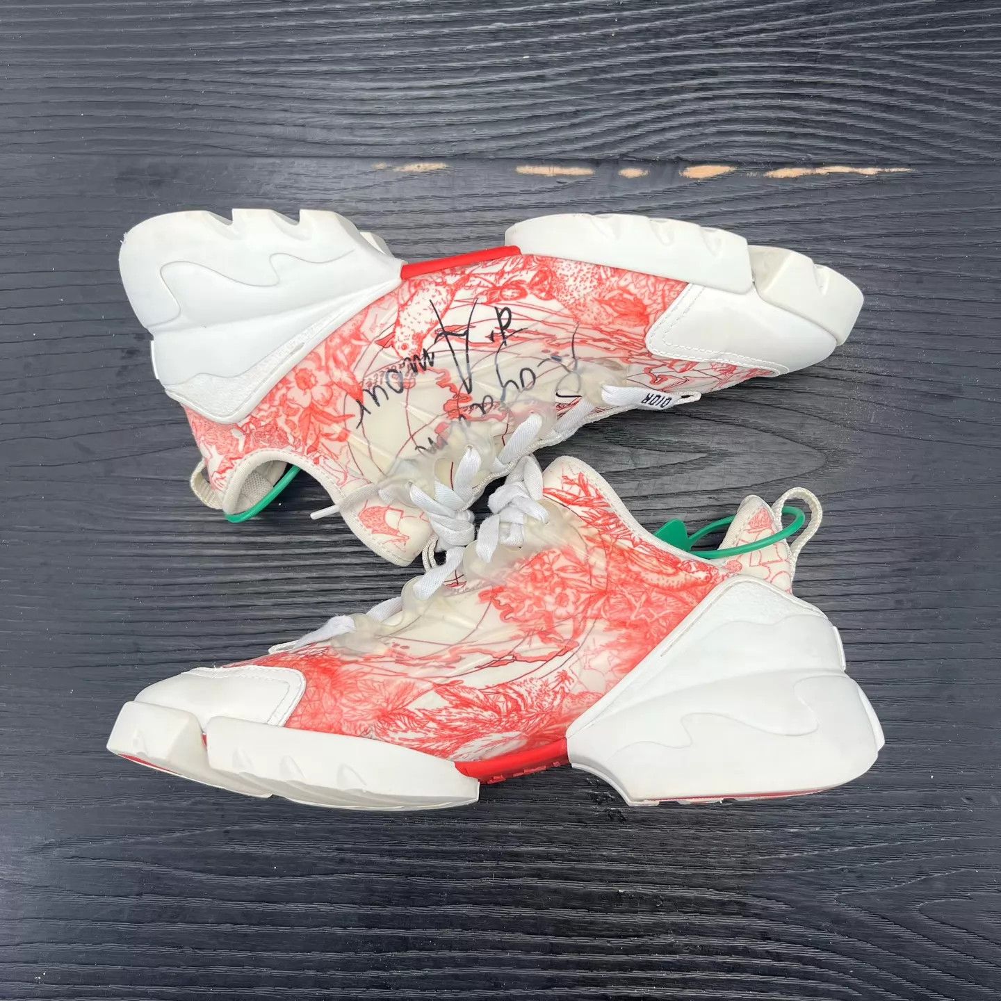 Dior DIOR D-Connect Red & White Size 39 Boxed New Size US 8.5 / IT 38.5 - 2 Thumbnail