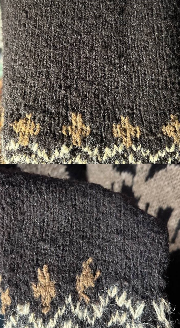 Vintage Vintage HandKnit Wool Sweater heavy winter jumper camel Size L / US 10 / IT 46 - 7 Thumbnail