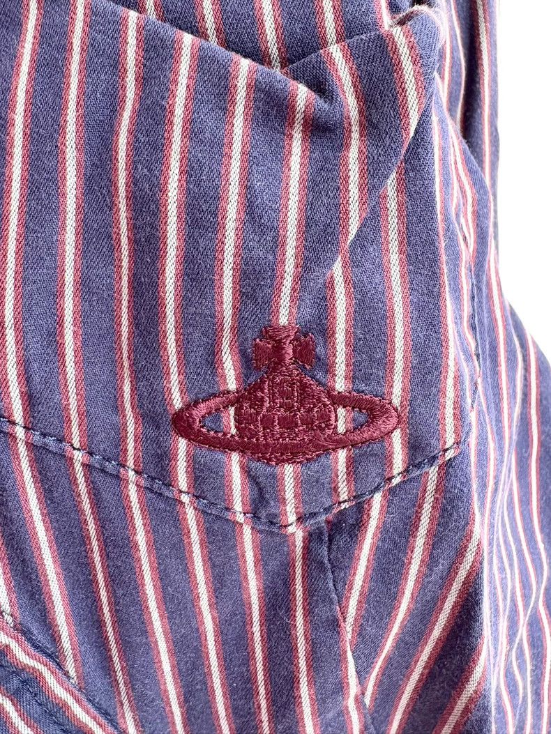 Vivienne Westwood Vivienne Westwood Blue and purple striped slanted collar s Size M / US 6-8 / IT 42-44 - 6 Thumbnail