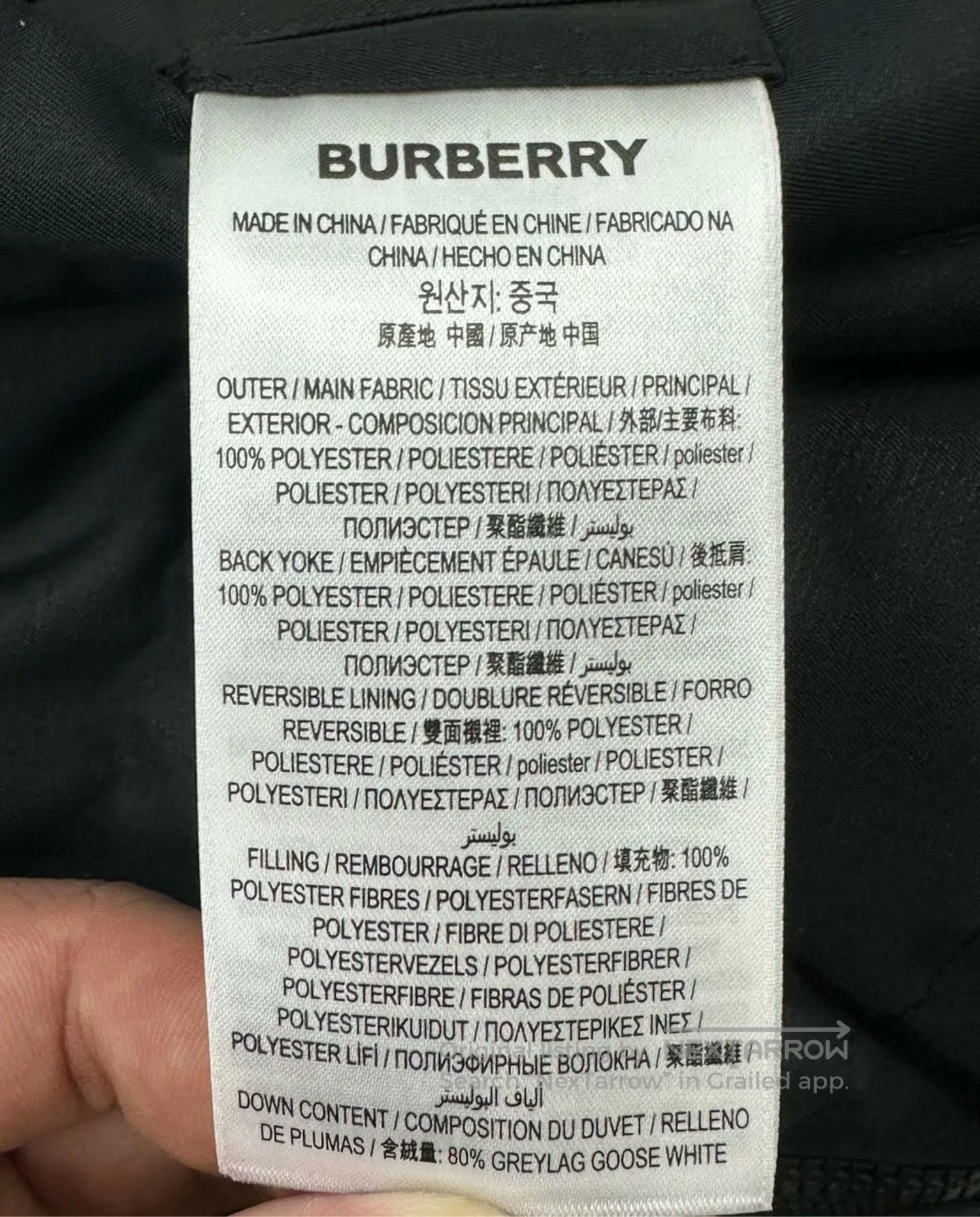Burberry Burberry Classic checkered emblem logo double-sided down j Size XS / US 0-2 / IT 36-38 - 6 Thumbnail