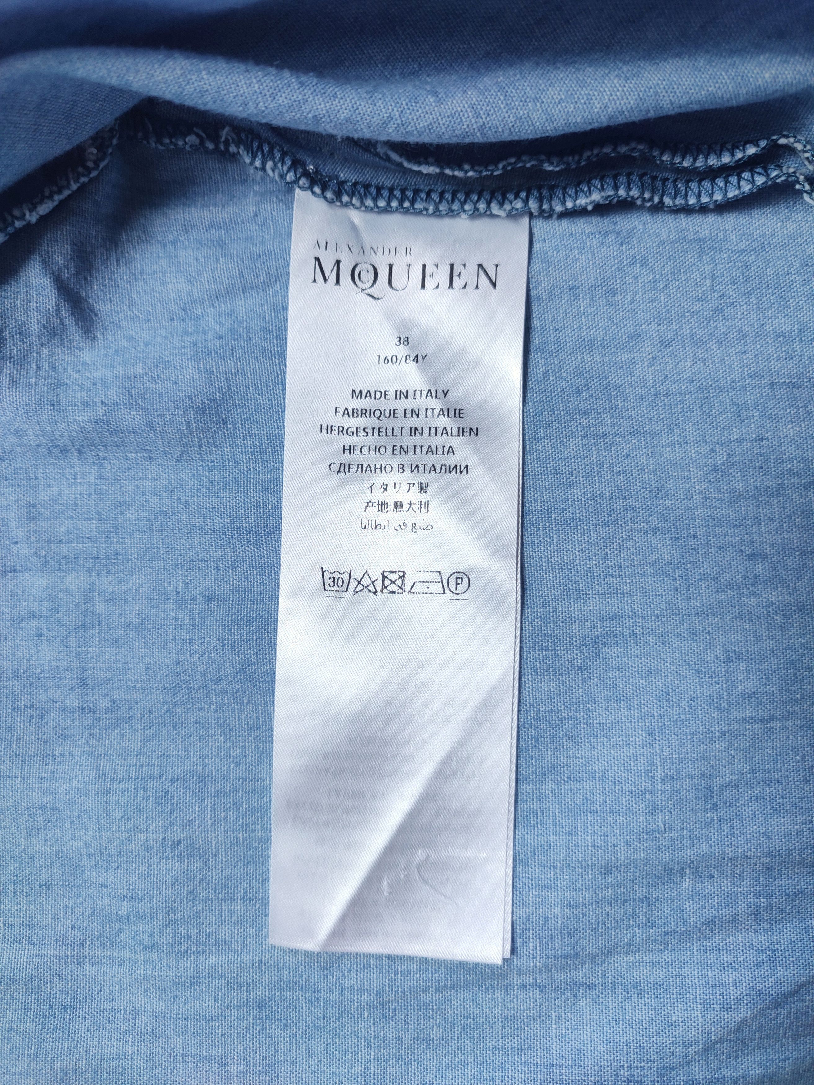 Alexander McQueen McQueen Embroidered Logo Shirt Size XS / US 0-2 / IT 36-38 - 11 Thumbnail