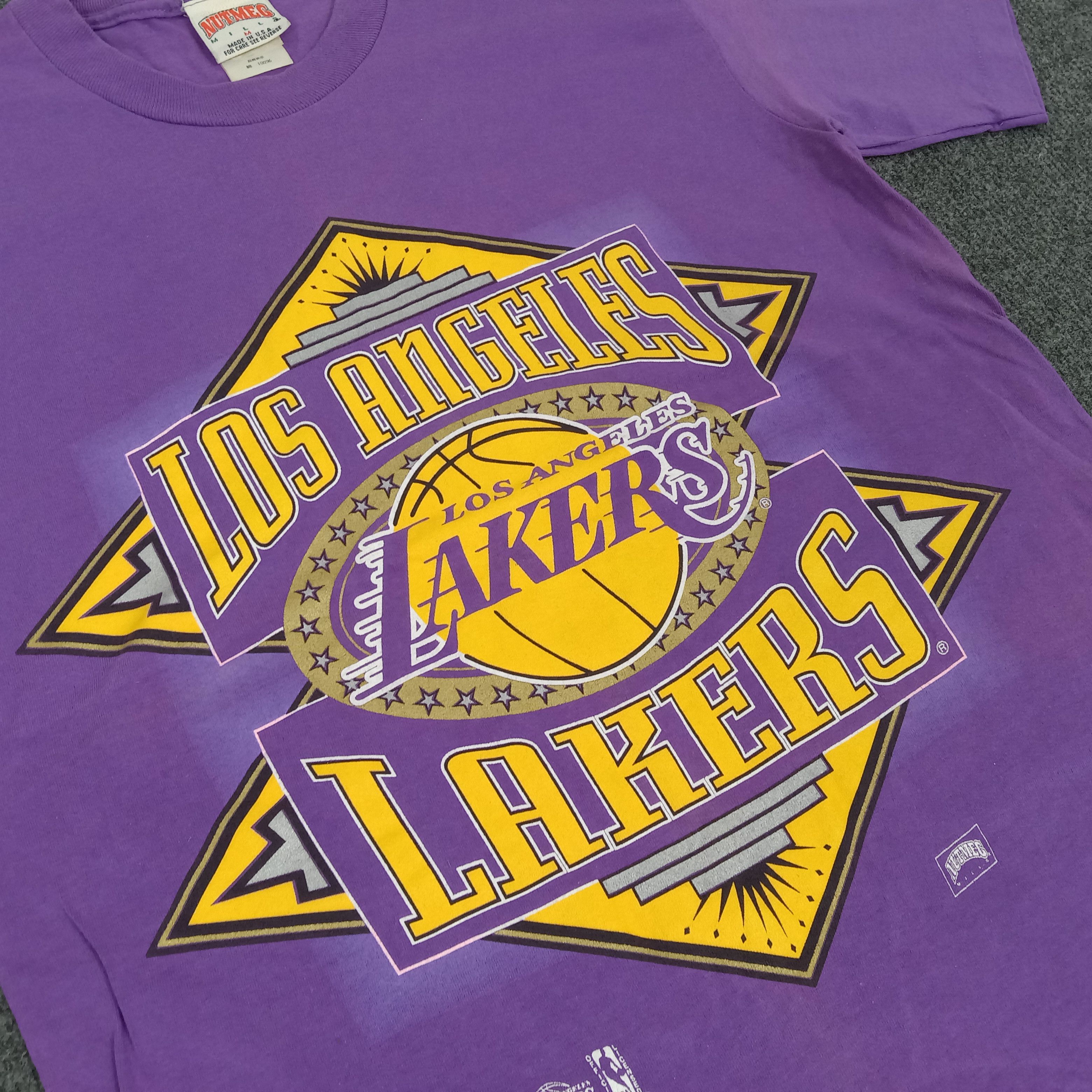 NBA × Vintage Los Angeles Lakers NBA American Basketball Tshirt Size US S / EU 44-46 / 1 - 2 Thumbnail