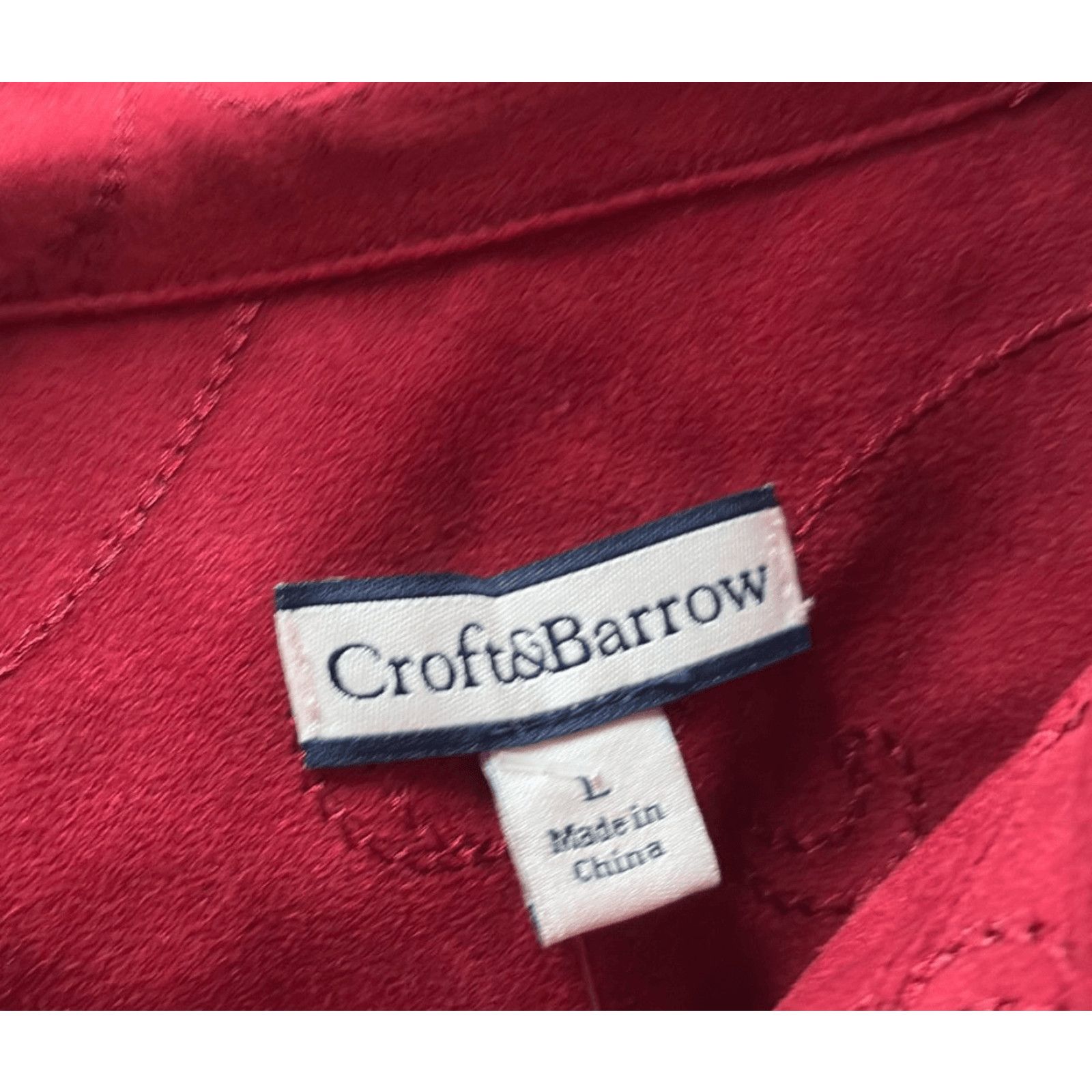Croft & Barrow VTG Embroidered Shirt | Croft & Barrow Red | Y2K Femme Size L / US 10 / IT 46 - 5 Thumbnail
