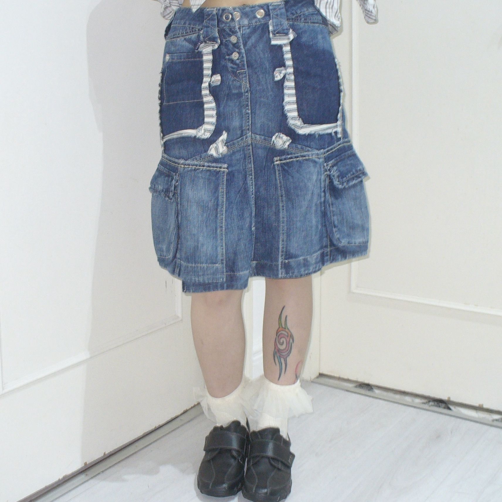 Marithe + Francois Girbaud Marithe Francois Girbaud functional denim skirt Size 27" / US 4 / IT 40 - 1 Thumbnail