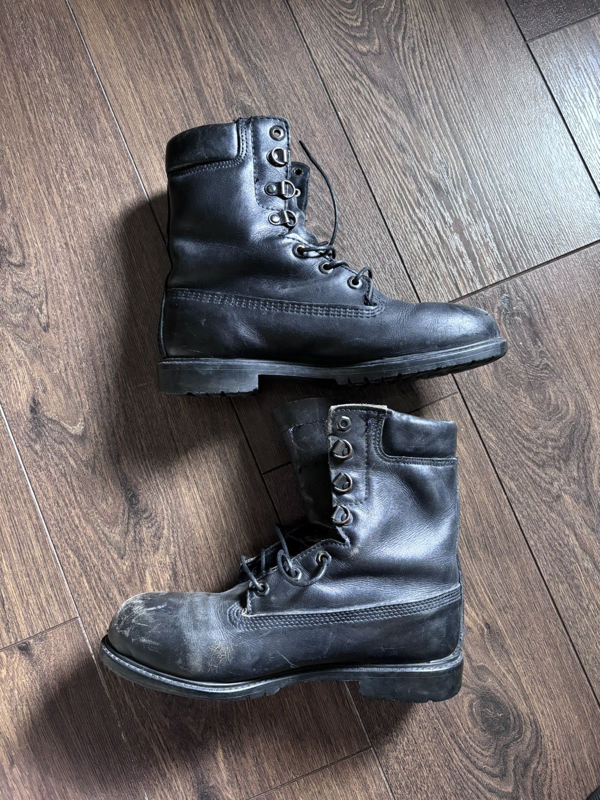 Vintage Vintage Black Military Boots Size US 8.5 / EU 41-42 - 2 Thumbnail