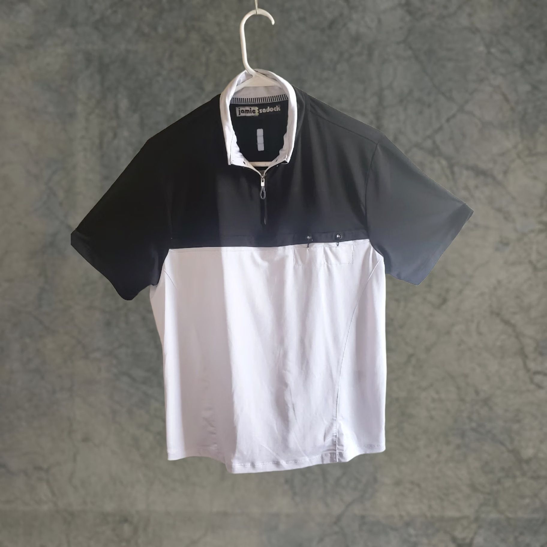 Vintage Jamie Sadock Shirt Women's XL Black White Pullover S. Sleeve Active Golf Tennis Shirt Size XL / US 12-14 / IT 48-50 - 1 Thumbnail