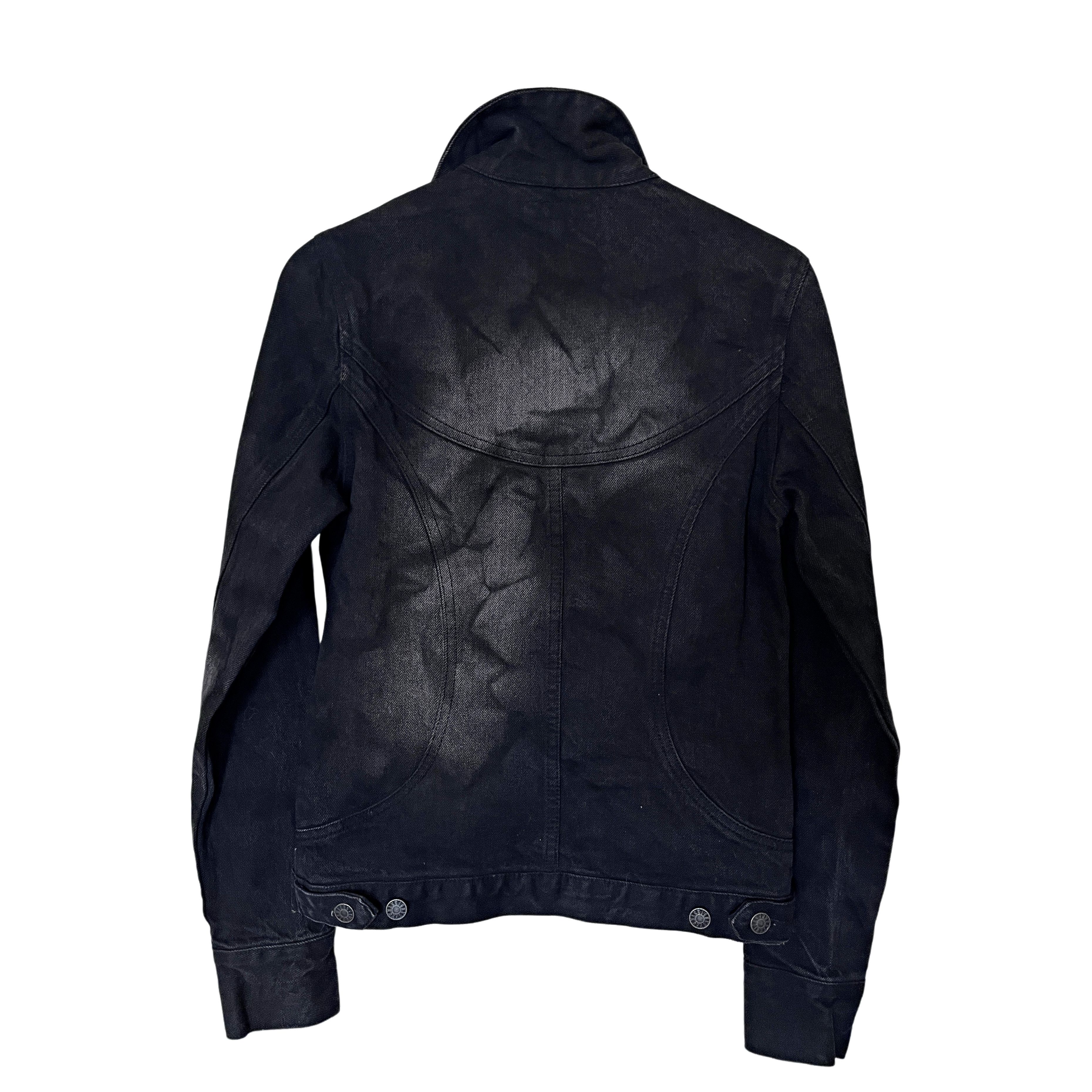 CIVARIZE CIVARIZE coated black denim jacket Size US M / EU 48-50 / 2 - 2 Thumbnail
