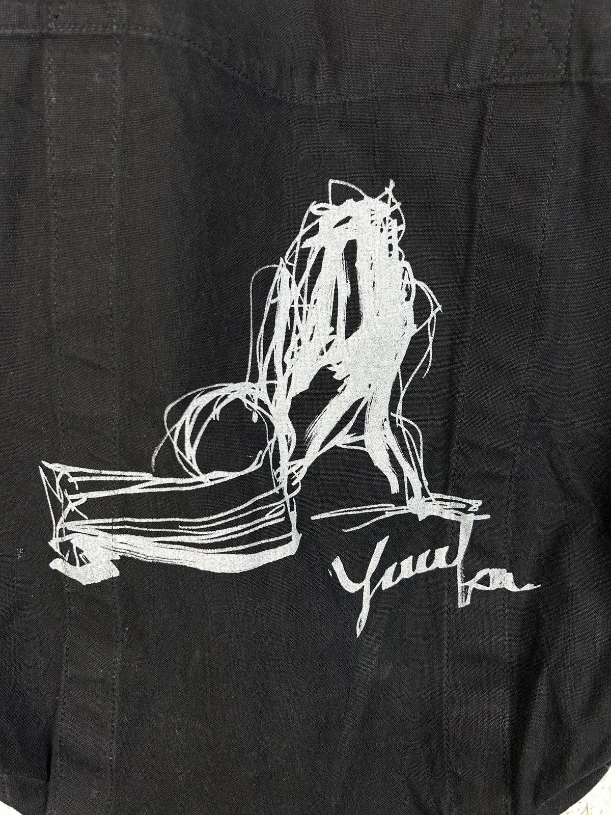 Yohji Yamamoto Yohji Yamamoto x Yuka Asakura 17SS Art Tote Bag Size ONE SIZE - 2 Thumbnail