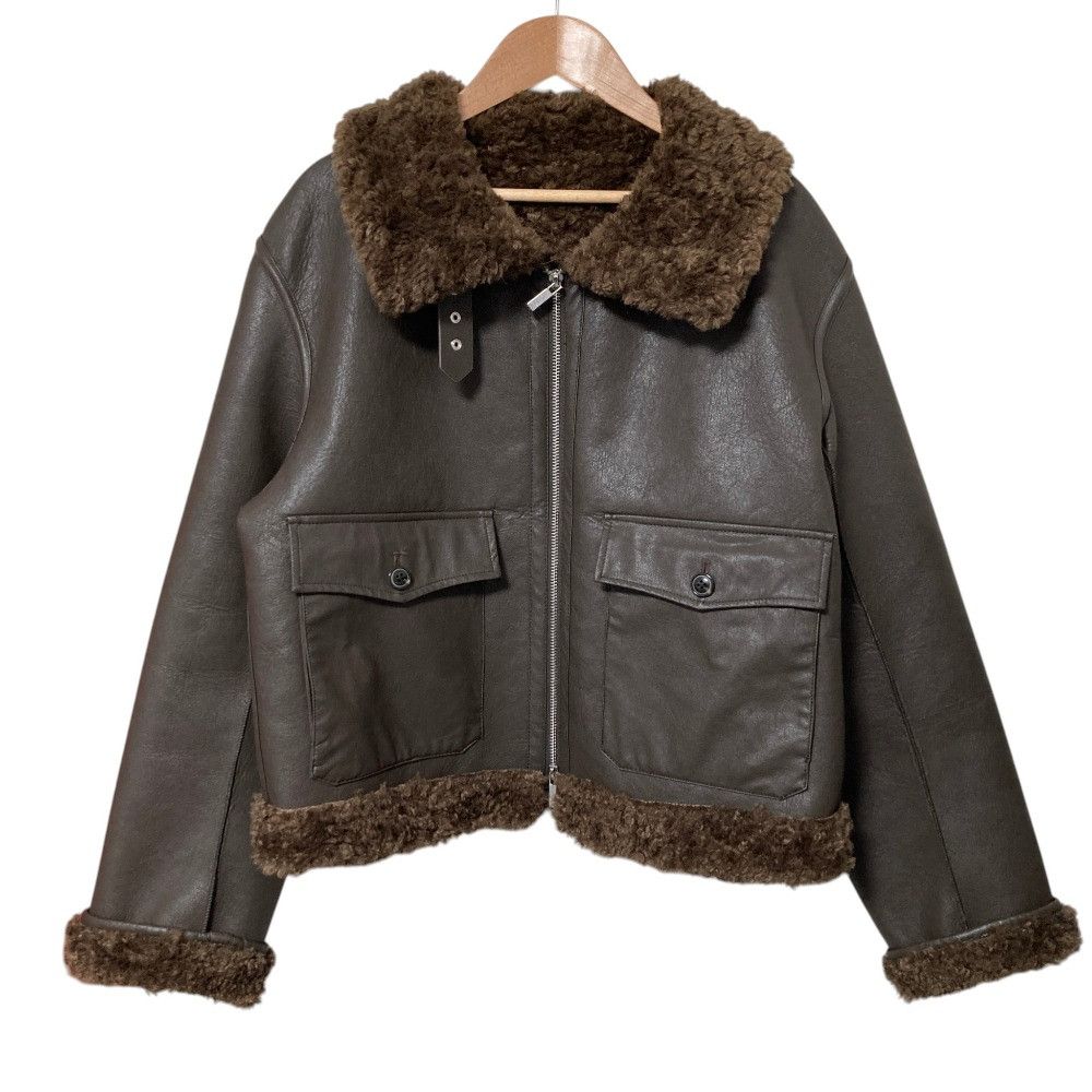 Other Other Spick and Span Faux Shearling Flight Jacket Plastic / Synthetic Outerwear DUTY FREE for USA Size ONE SIZE - 1 Thumbnail