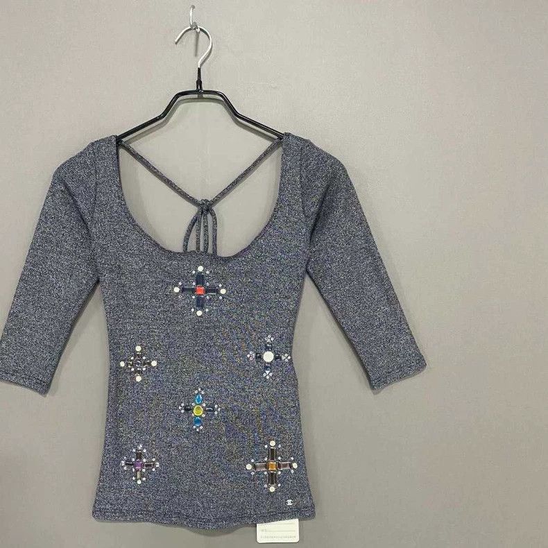 Chanel Diamond Beaded Top by Chanel -2505 Size US S / EU 44-46 / 1 - 3 Thumbnail