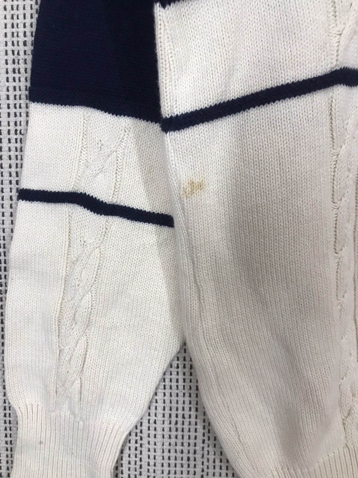 Burberry × Designer × Vintage ‼️VINTAGE BURBERRY SPELL OUT KNIT SWEATER MADE IN ENGLAND‼️ Size US L / EU 52-54 / 3 - 3 Thumbnail
