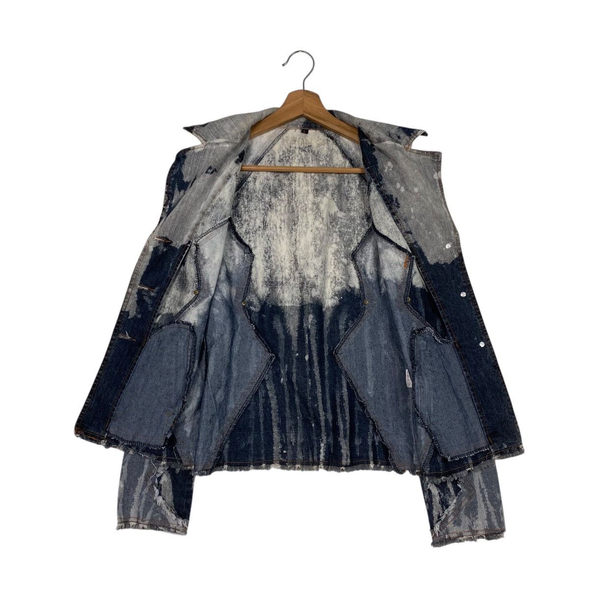 Japanese Brand Vintage Y2K ICHIOKU Fairy Grunge Cropped Denim Jacket Size US L / EU 52-54 / 3 - 11 Thumbnail