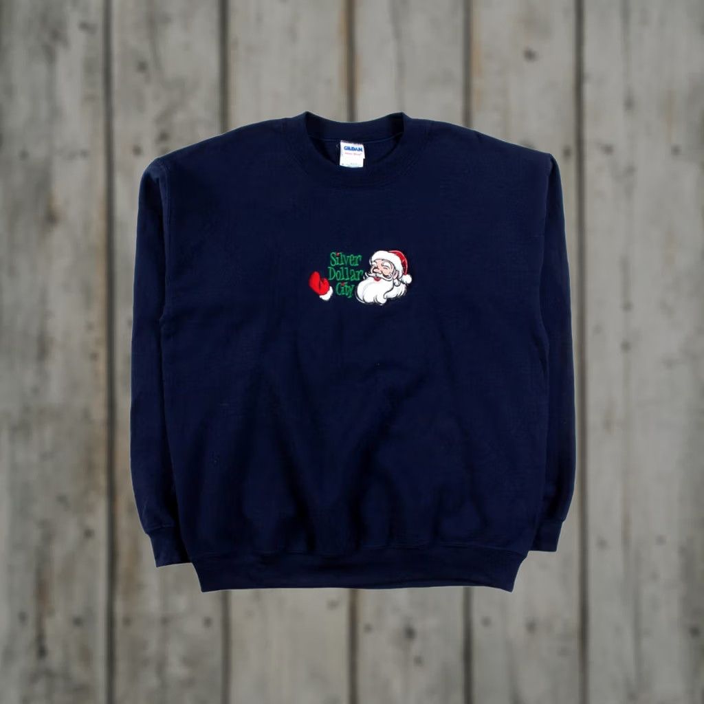 Gildan VINTAGE Gildan Blue Ugly Christmas Sweatshirt Adults Medium Regular 42 Chest Polyester Cotton Christmas Flair Santa 25 Length Mens Womens Boys Girls Size M / US 6-8 / IT 42-44 - 1 Thumbnail