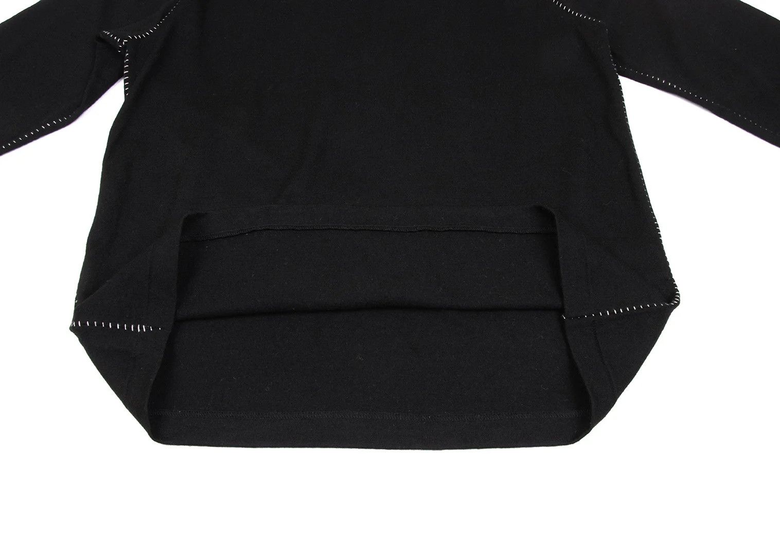 Jean Paul Gaultier Wool Side Stitch Knit Top in Black, Size 2 Size US M / EU 48-50 / 2 - 9 Thumbnail