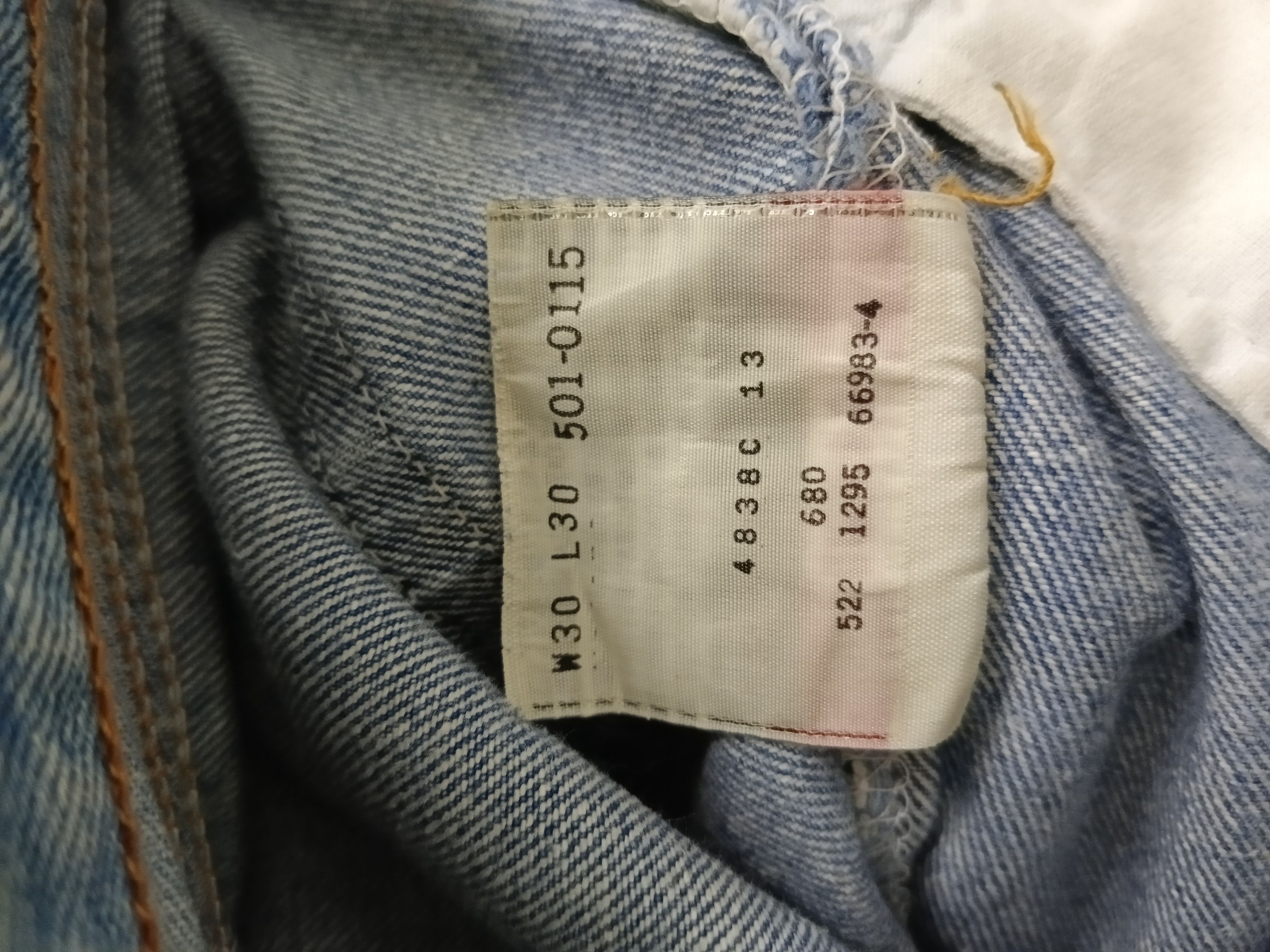 Levi's Vintage Clothing × Vintage SICK DISTRESSED LEVIS 501 90s DENIM PANTS Size US 30 / EU 46 - 11 Thumbnail