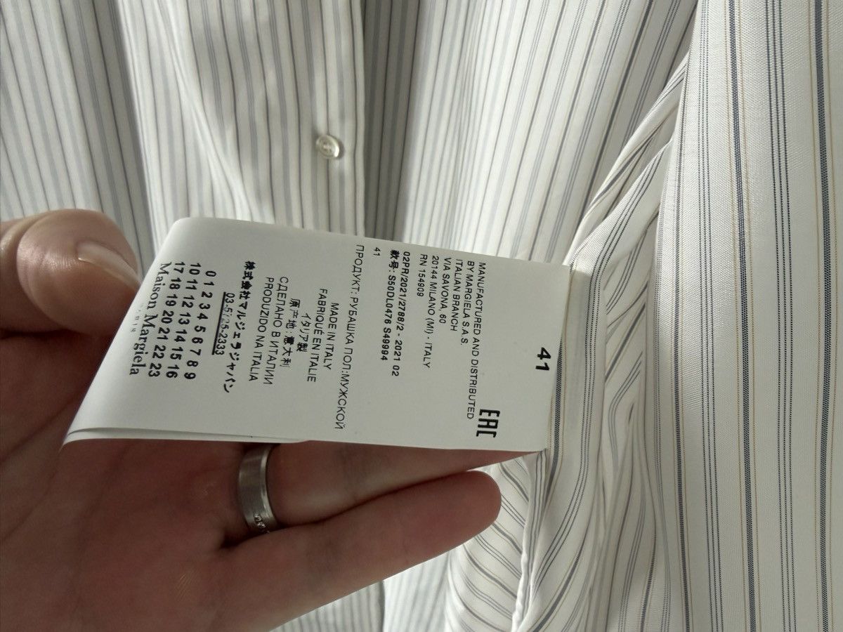 Maison Margiela Maison Margiela Oversized Striped Jacket / Shirt Size US XS / EU 42 / 0 - 5 Thumbnail